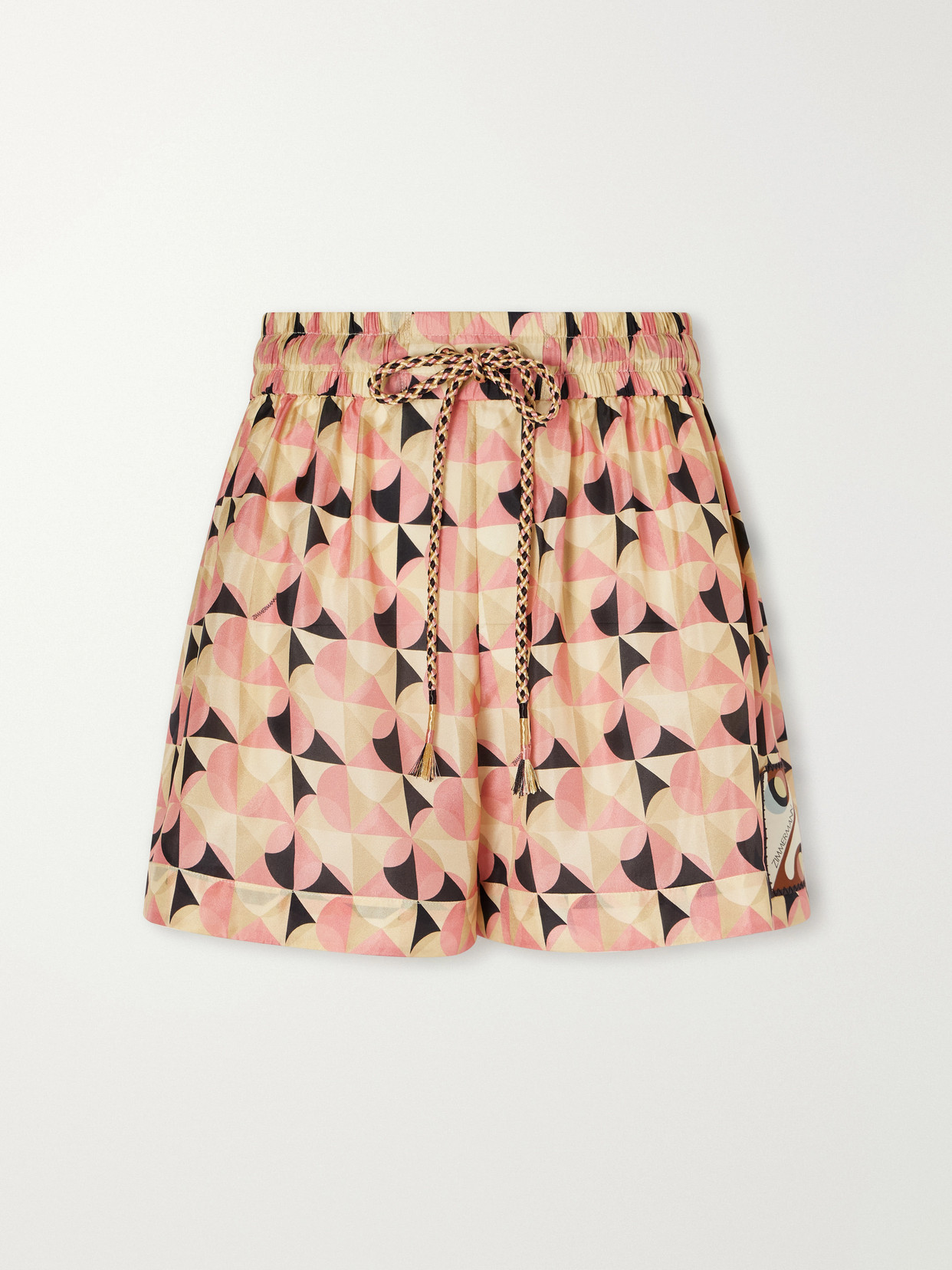 Zimmermann Fairlight Printed Silk Shorts In Multi