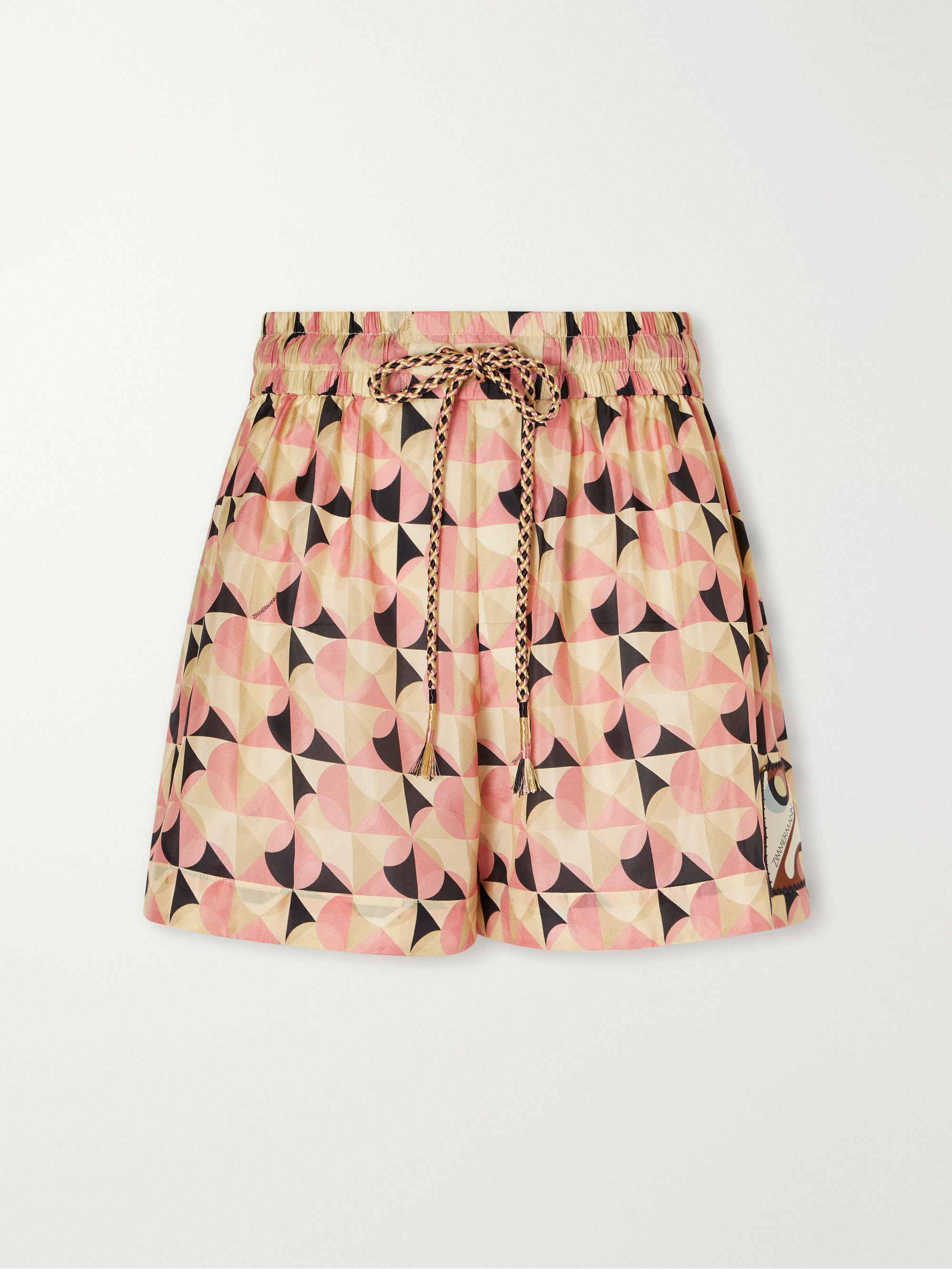 Zimmermann Fairlight printed silk shorts