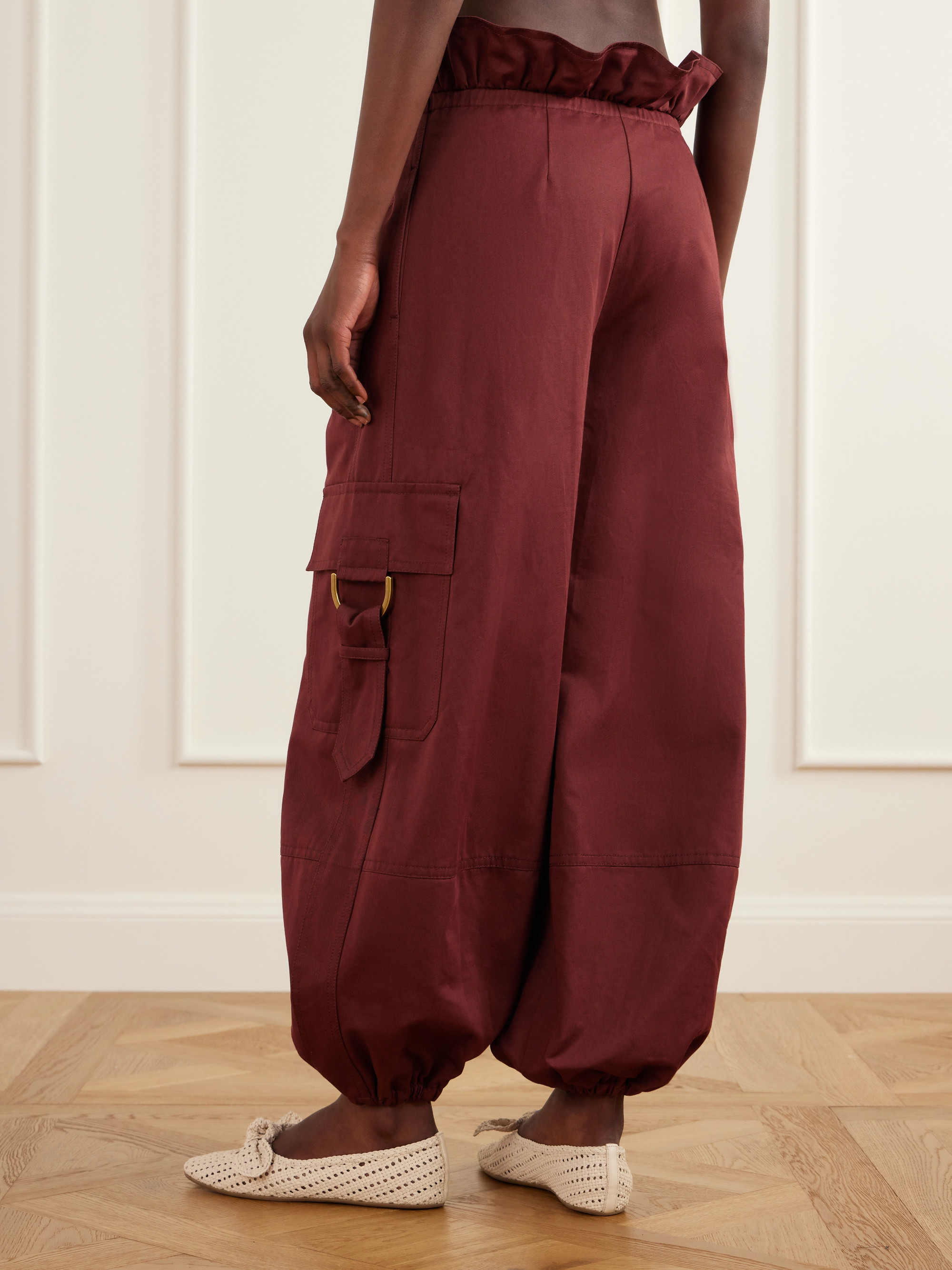 Zimmermann Clash cotton-drill tapered cargo pants