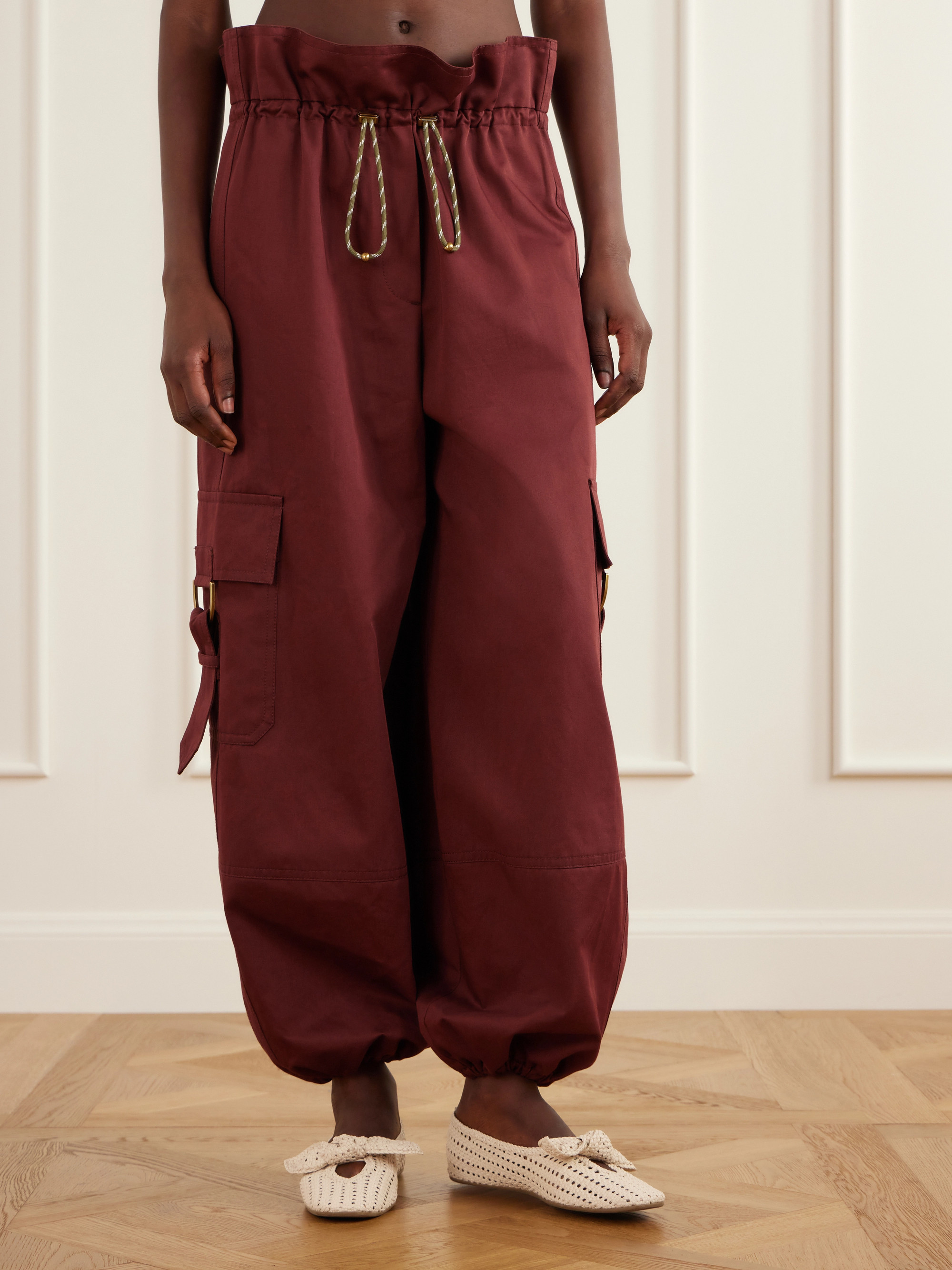 Zimmermann Clash cotton-drill tapered cargo pants