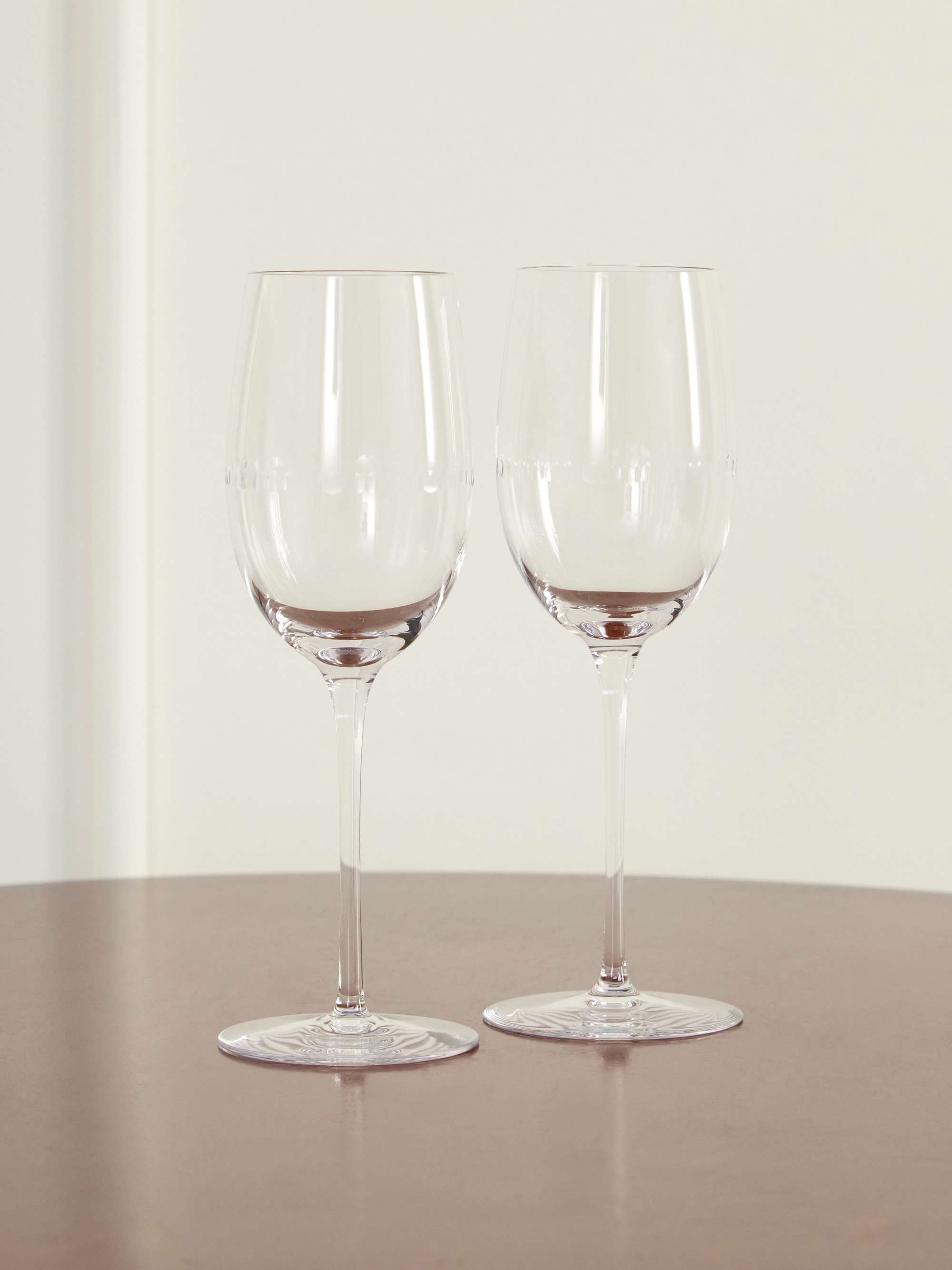 CHRISTOFLE Perles set of two wine glasses | NET-A-PORTER