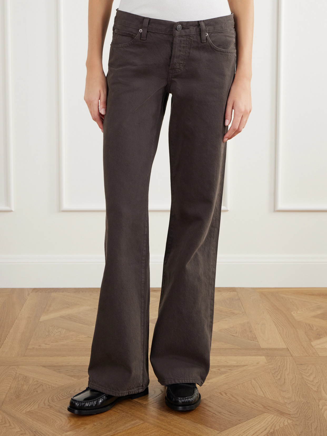 The Gray Regenerative Low-Rise Wide- Leg