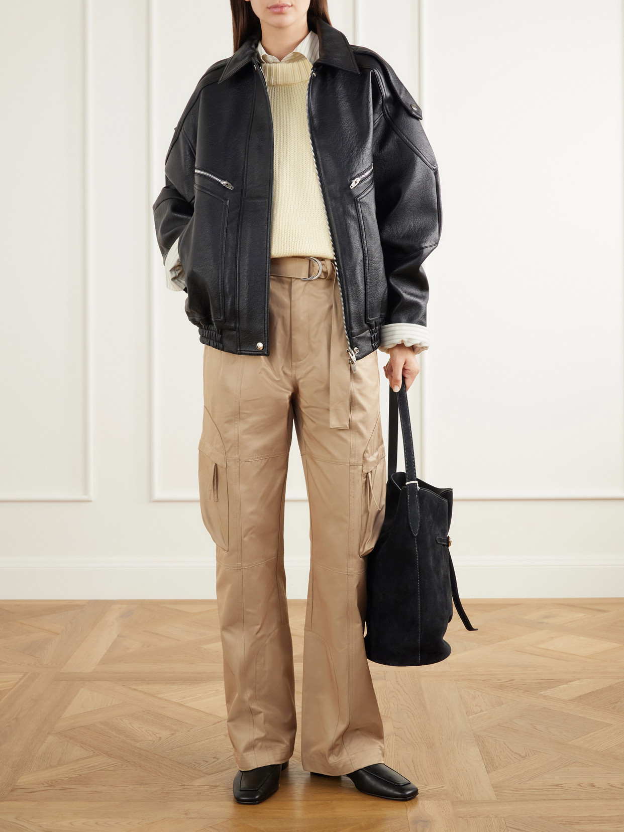 Hudson Glossed Biker Jacket