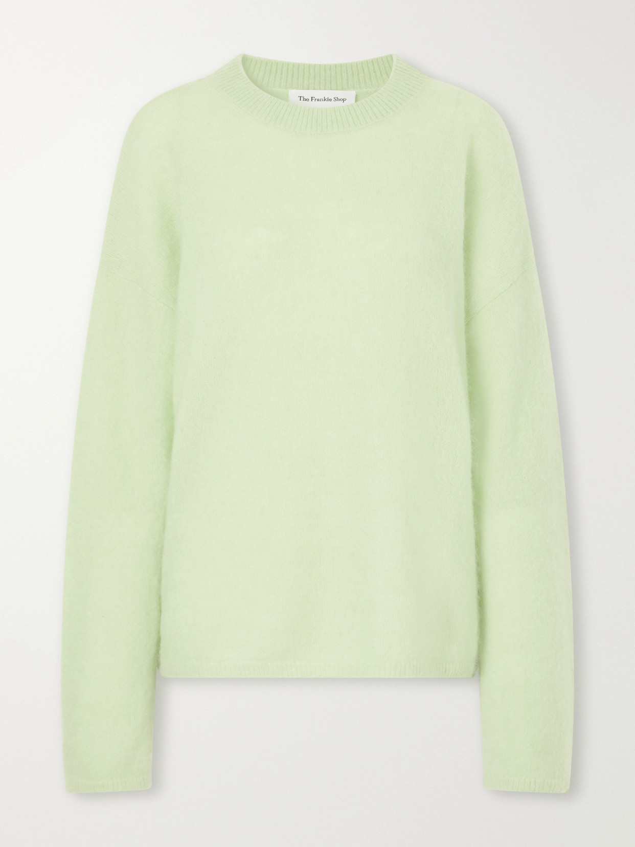 The Frankie Shop Timea Knitted Sweater In Green