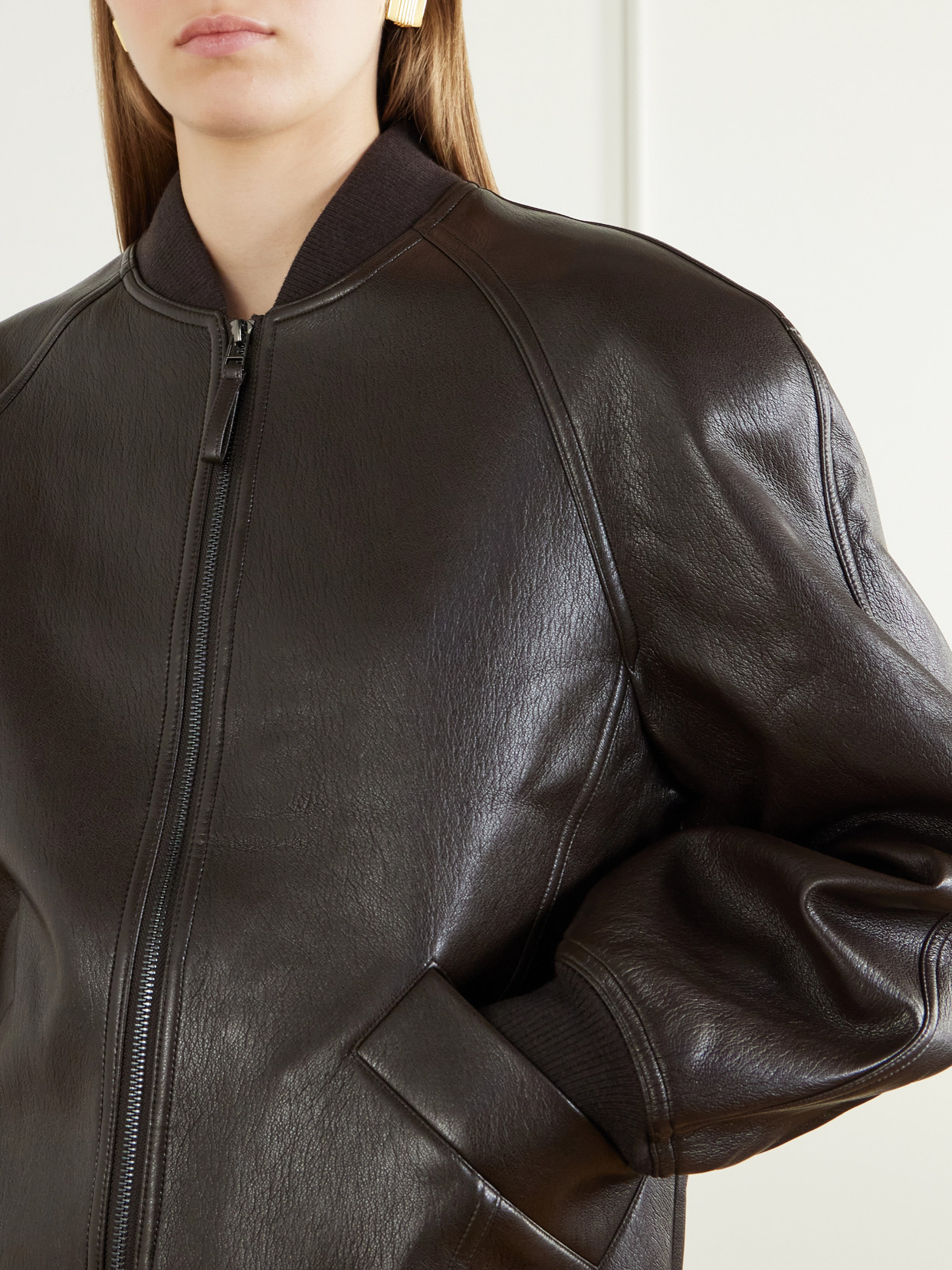 Alena Coated Bomber Jacket