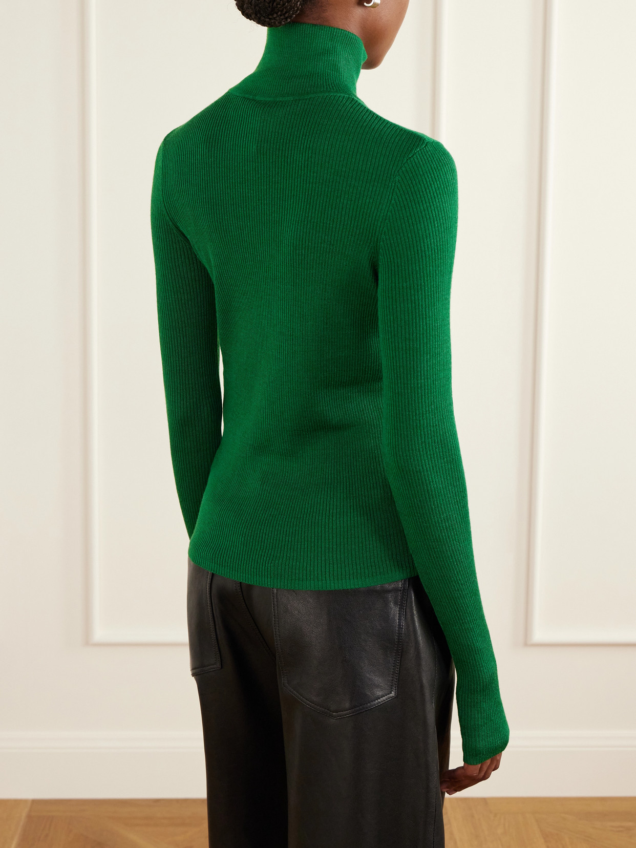 Half-Zip Wool And Silk-Blend Sweater