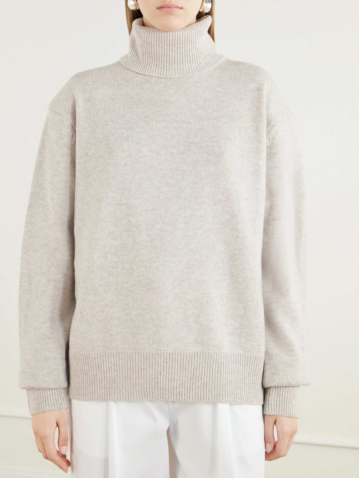Gala Merino Wool And Cashmere-Blend Turtleneck Sweater