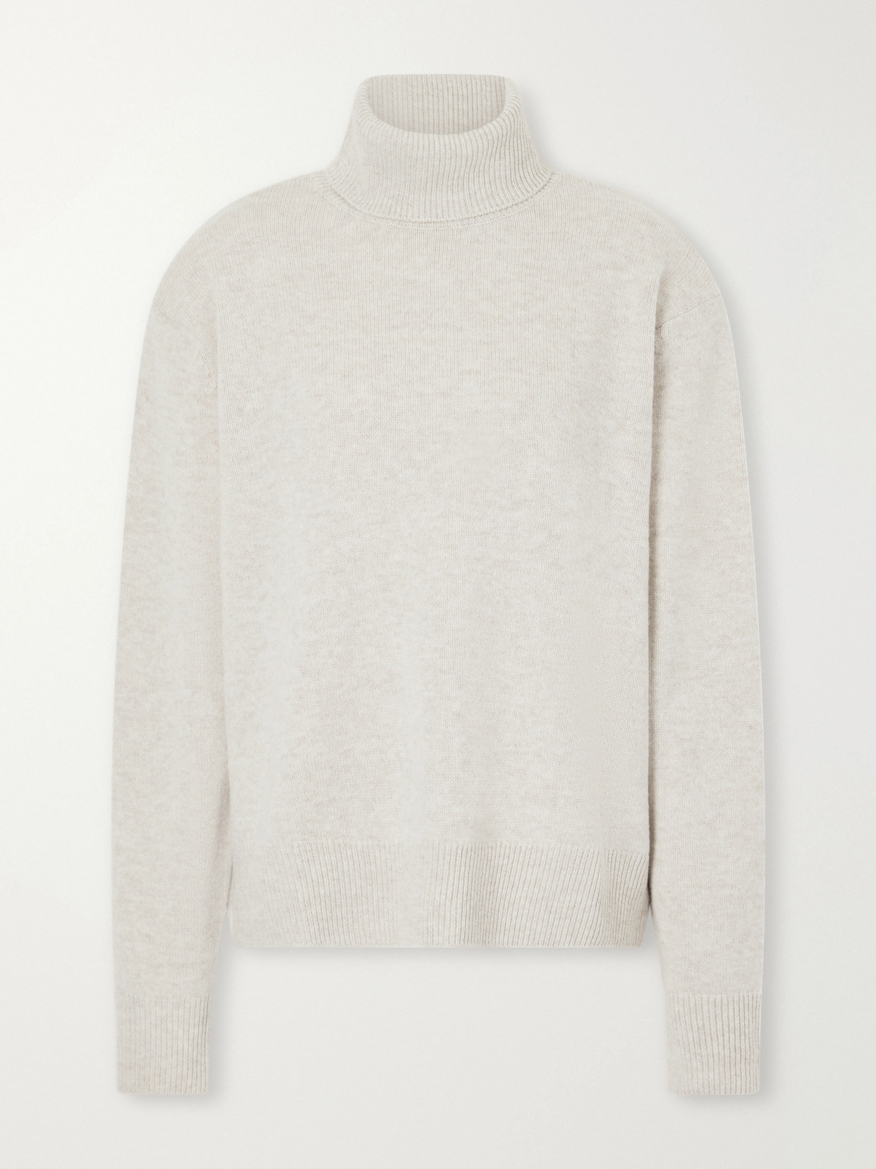 The Frankie Shop Gala Merino Wool And Cashmere-blend Turtleneck Sweater In Neutrals