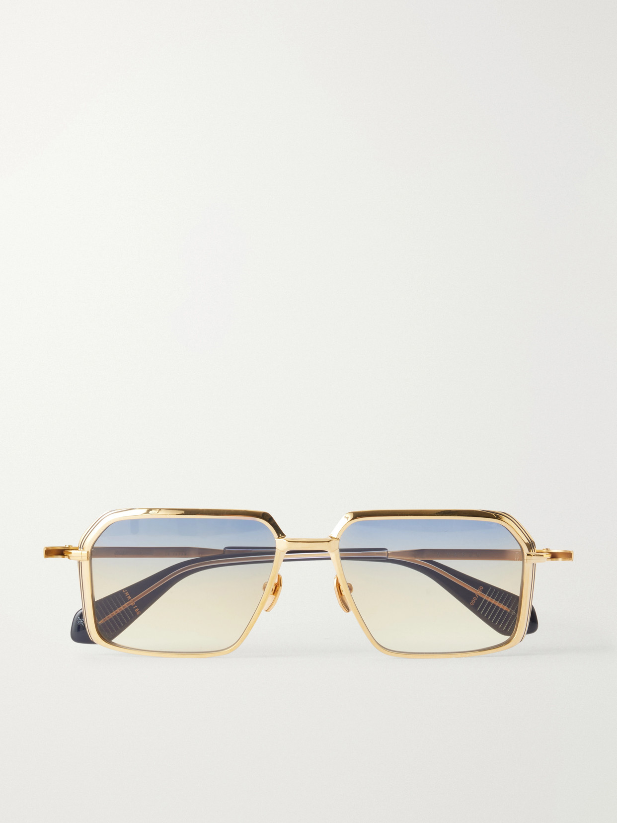 Jacques Marie Mage Vasco Gold-tone Aviator-style Sunglasses