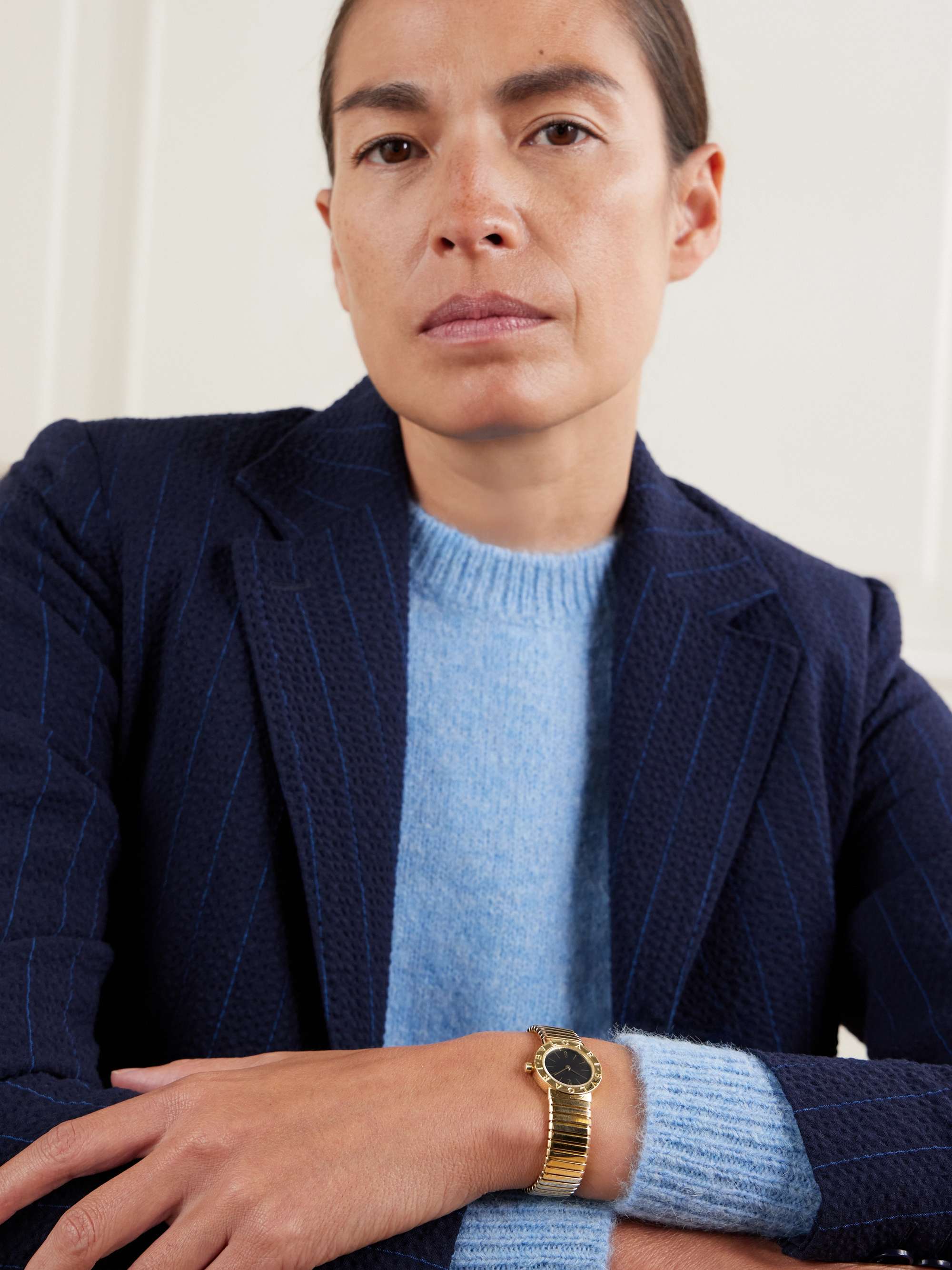 STEPHANIE WINDSOR + Bvlgari Vintage 1990s Tubogas quartz-movement