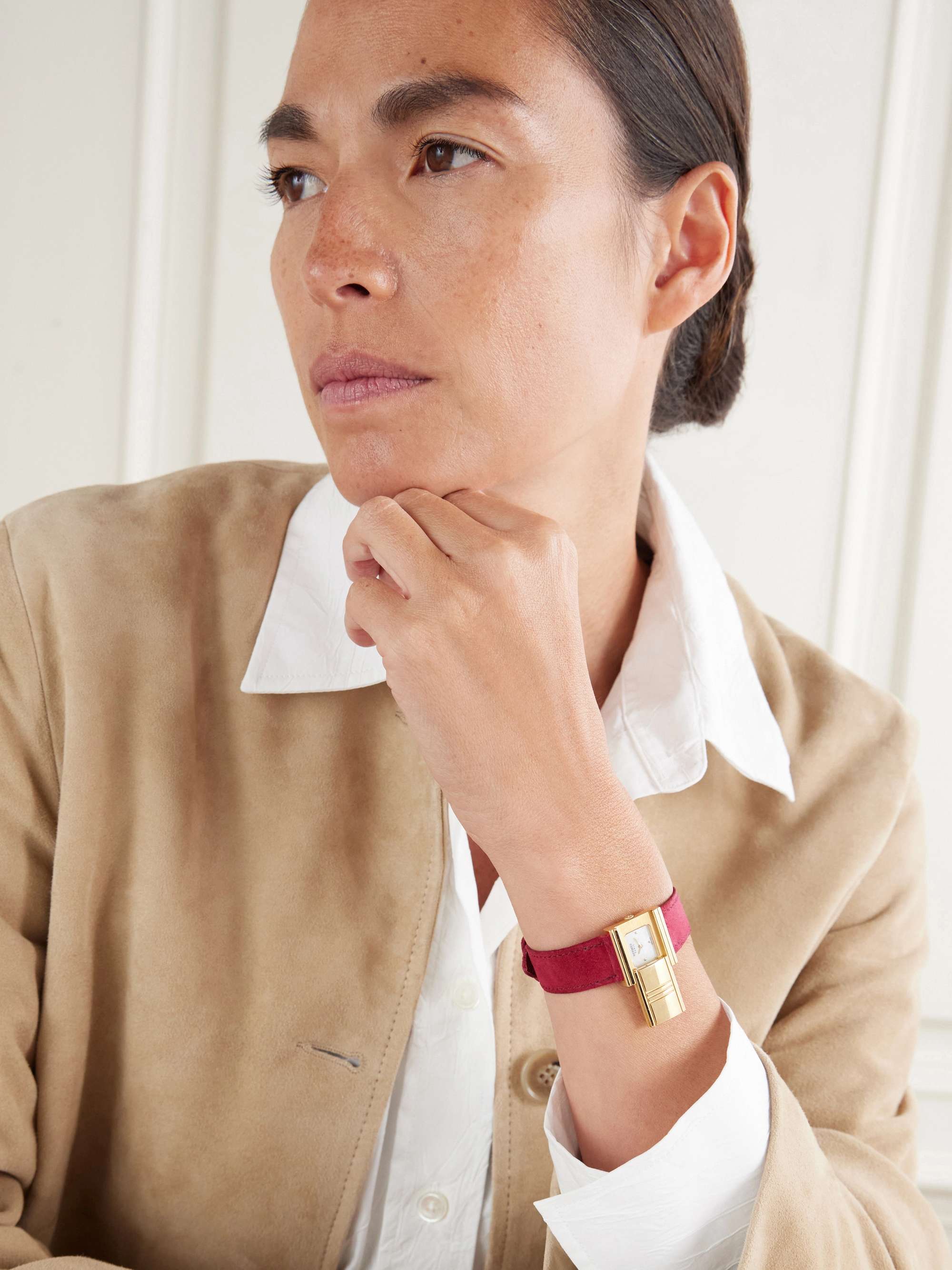 STEPHANIE WINDSOR + Hermès Vintage 1990s Glissard quartz-movement