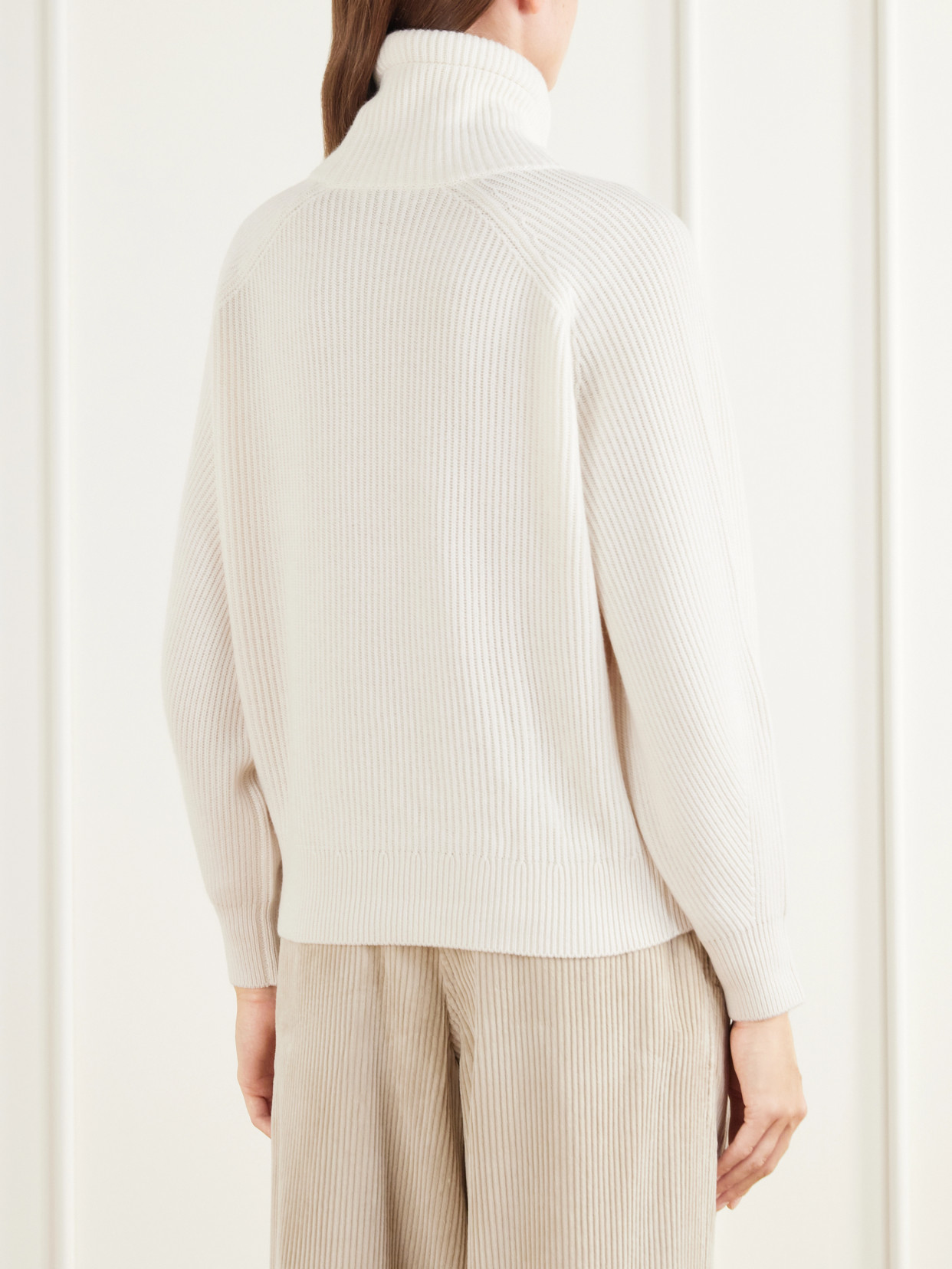 Cashmere Mock-Neck Sweater