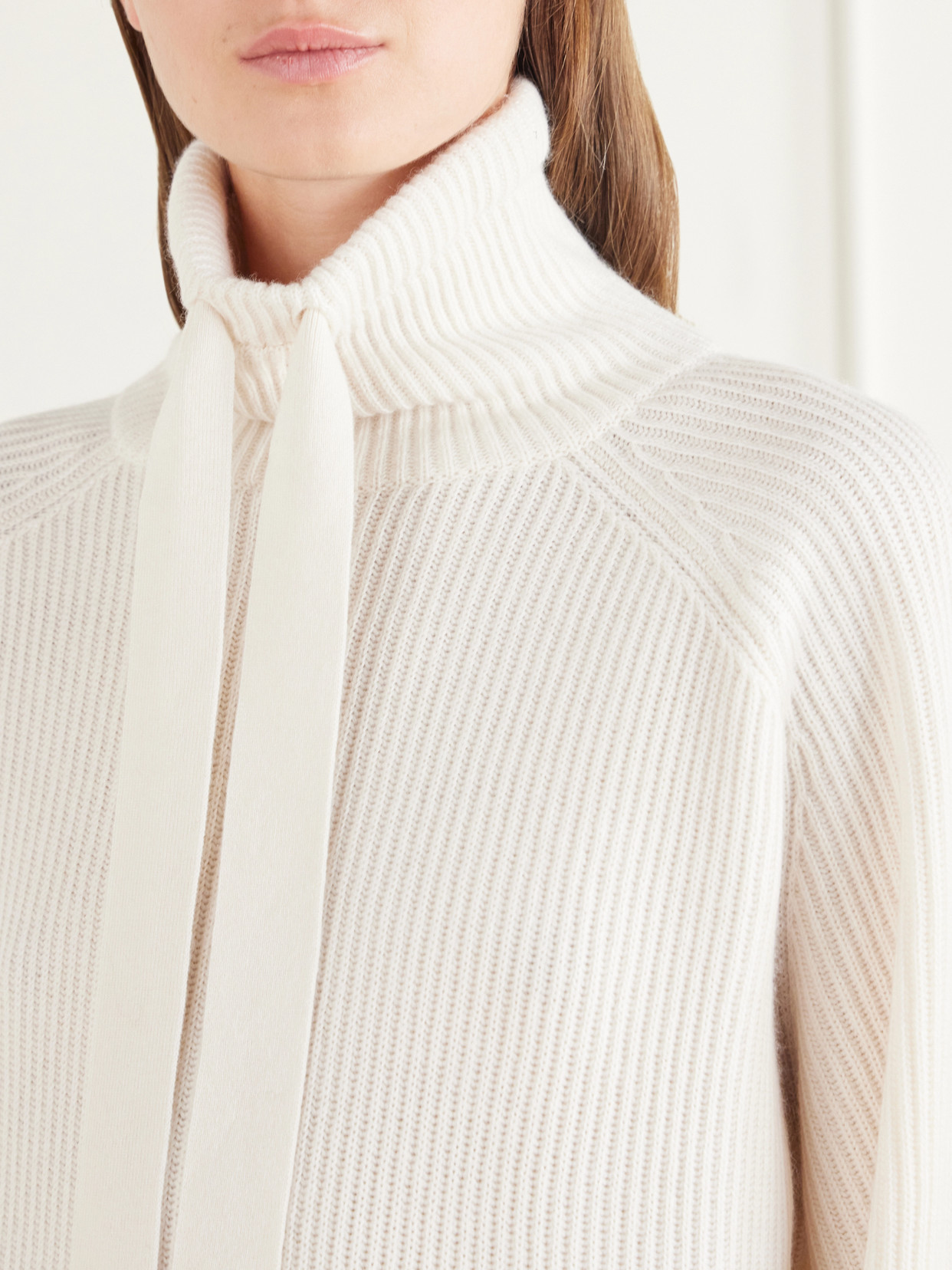 Cashmere Mock-Neck Sweater