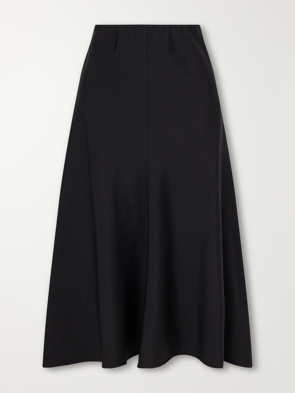 Wool-Blend Flannel Midi