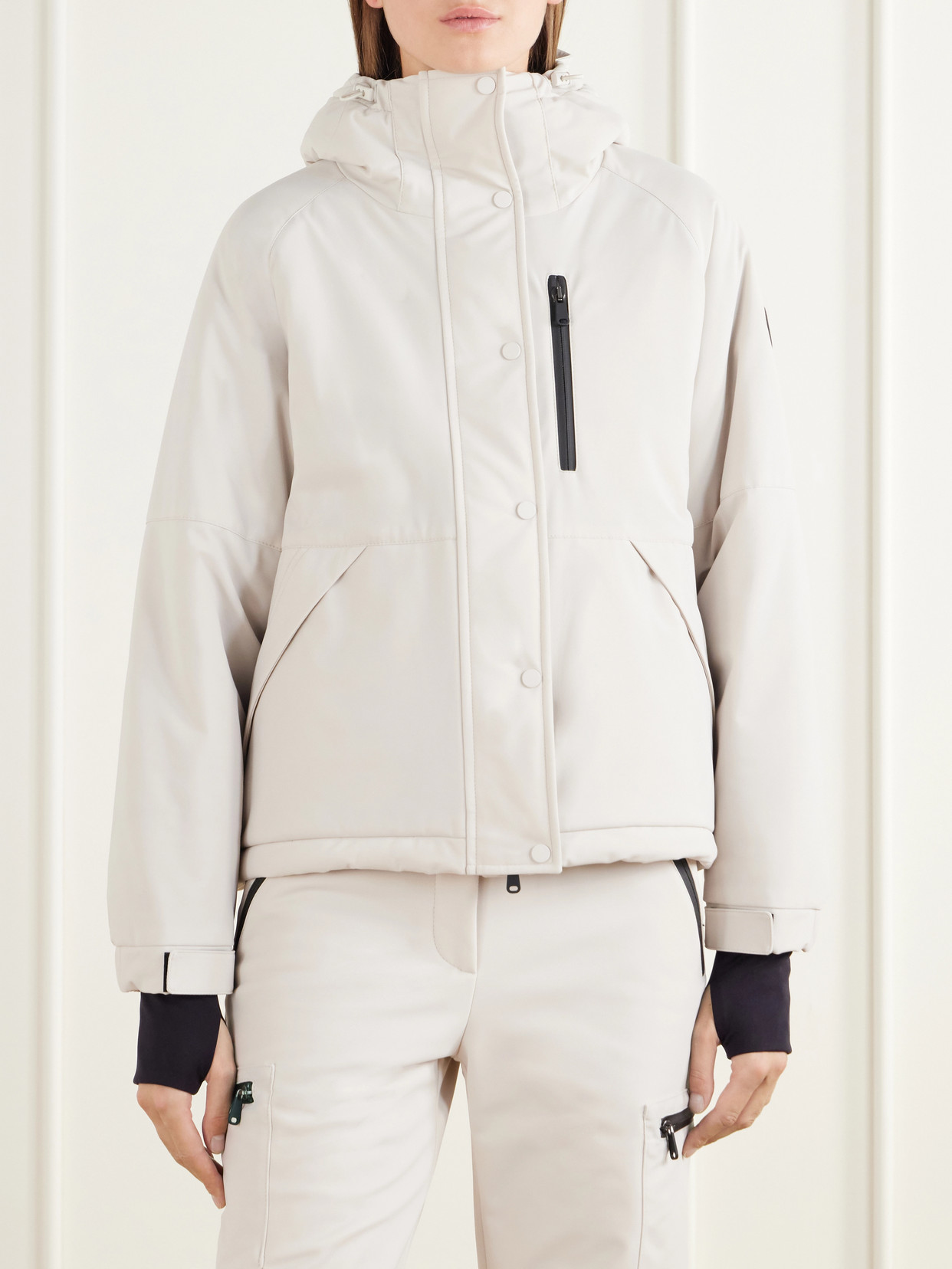 Hooded Padded Shell Ski Jacket