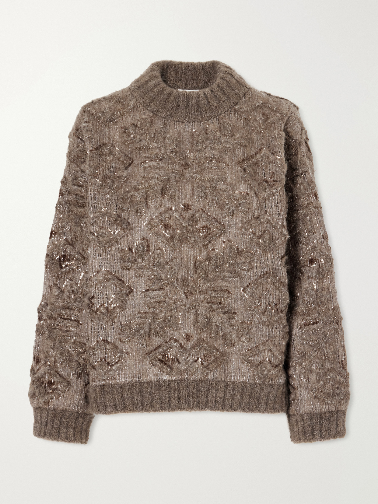 Sequin-Embellished Sweater