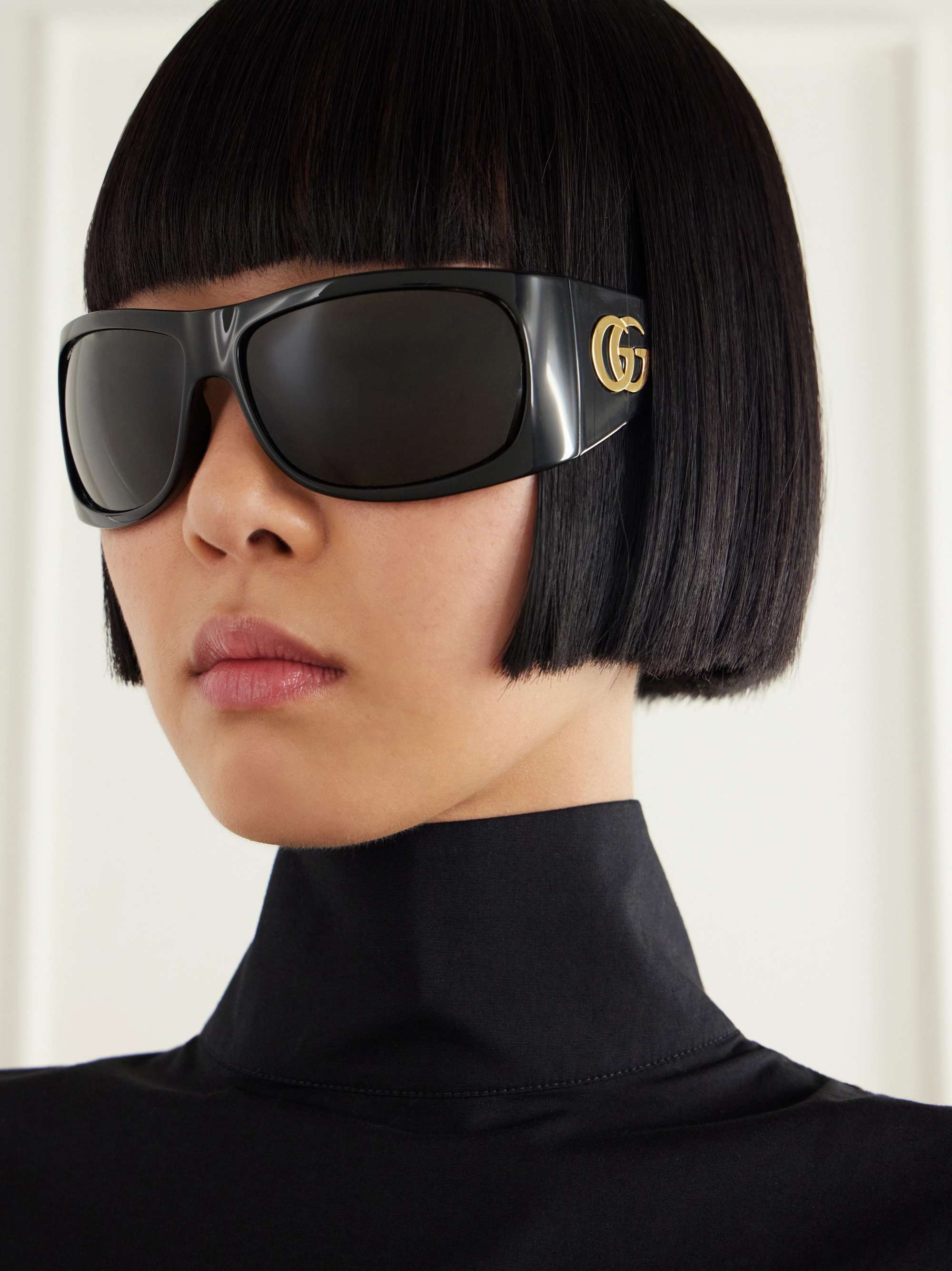 GUCCI EYEWEAR Oversized D-frame acetate sunglasses | NET-A-PORTER US