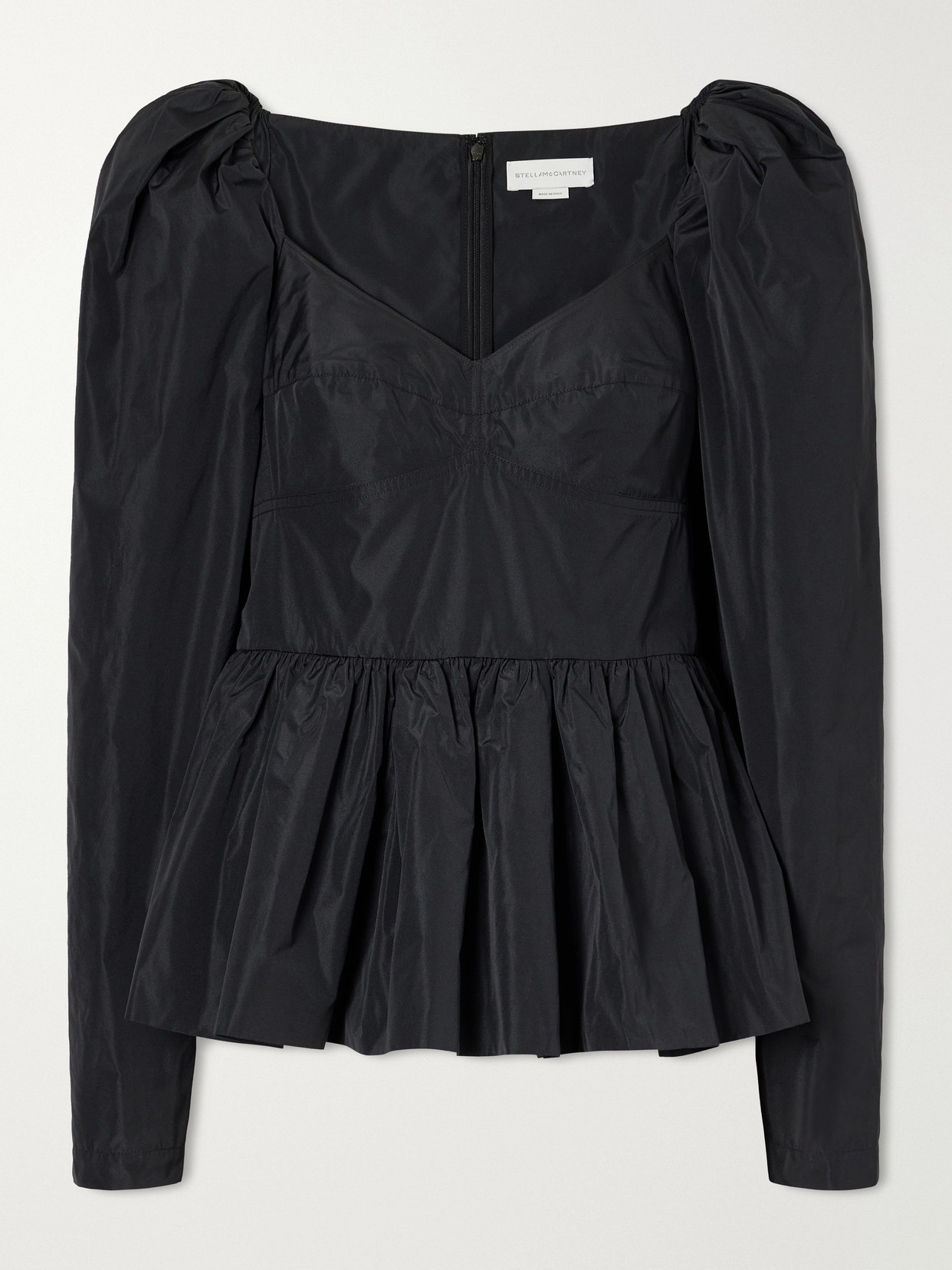 Peplum Taffeta Blouse