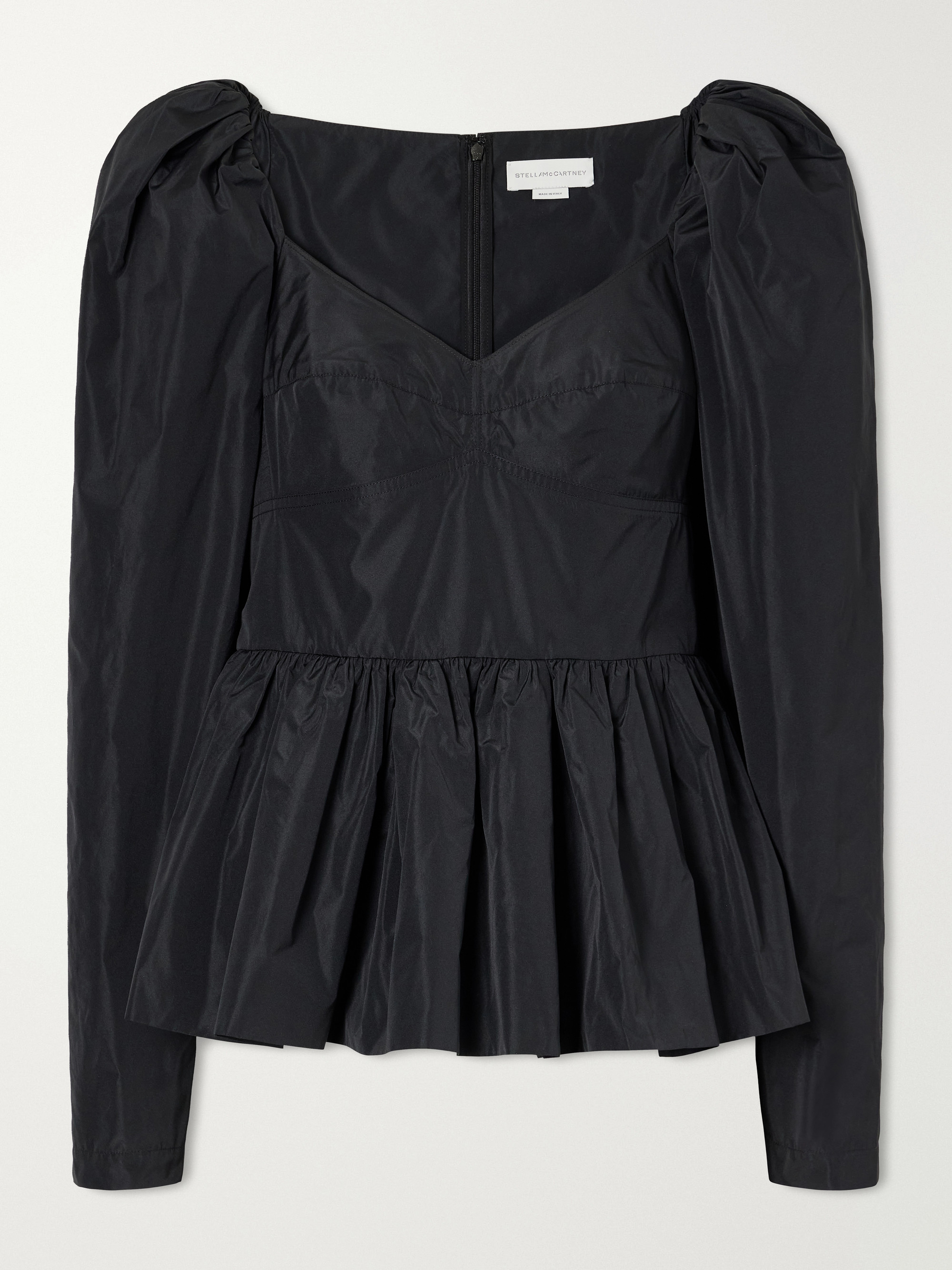 Stella McCartney Peplum taffeta blouse