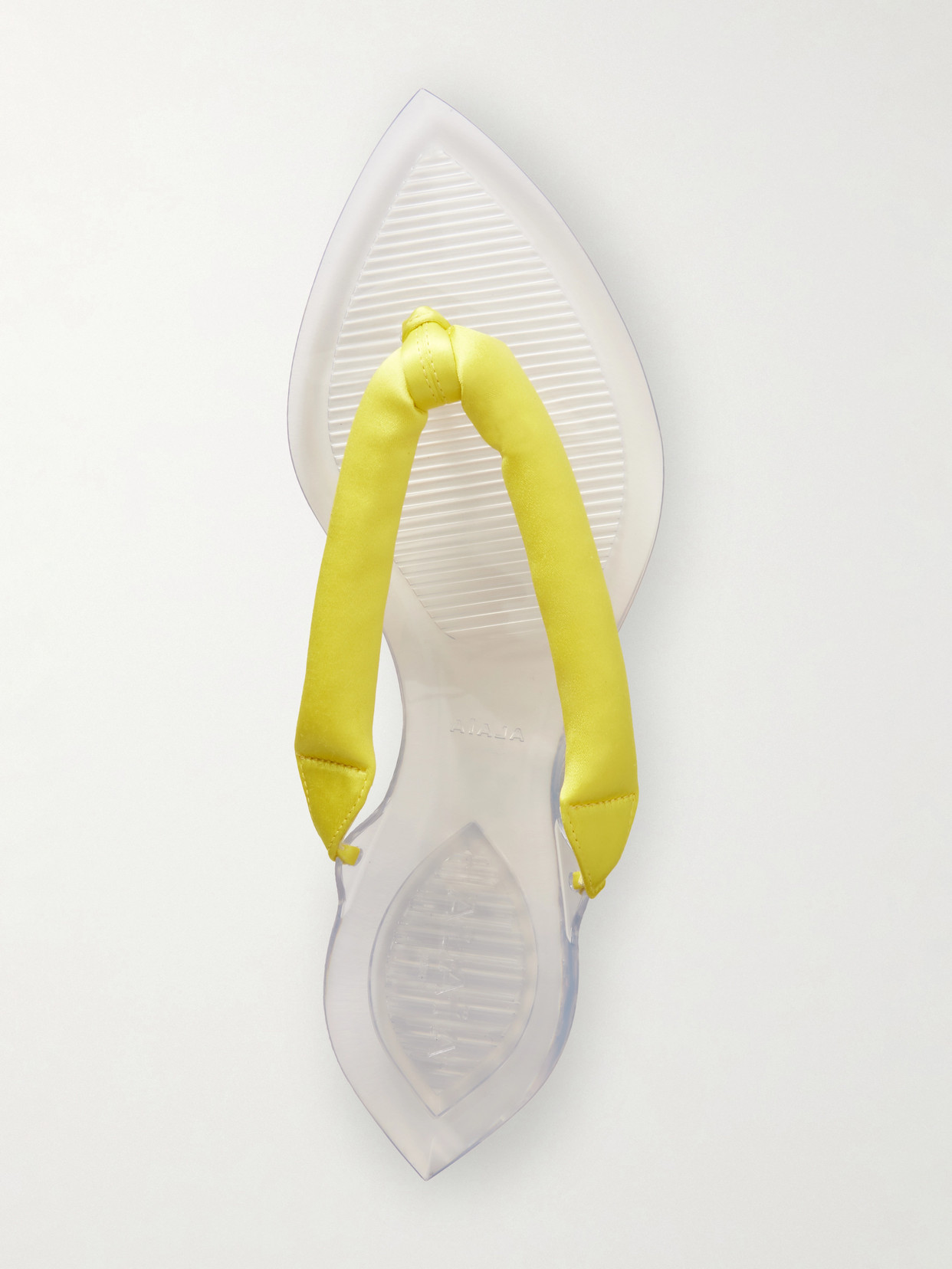 Alaïa - Invisible Jelly Satin-Trimmed Sandals