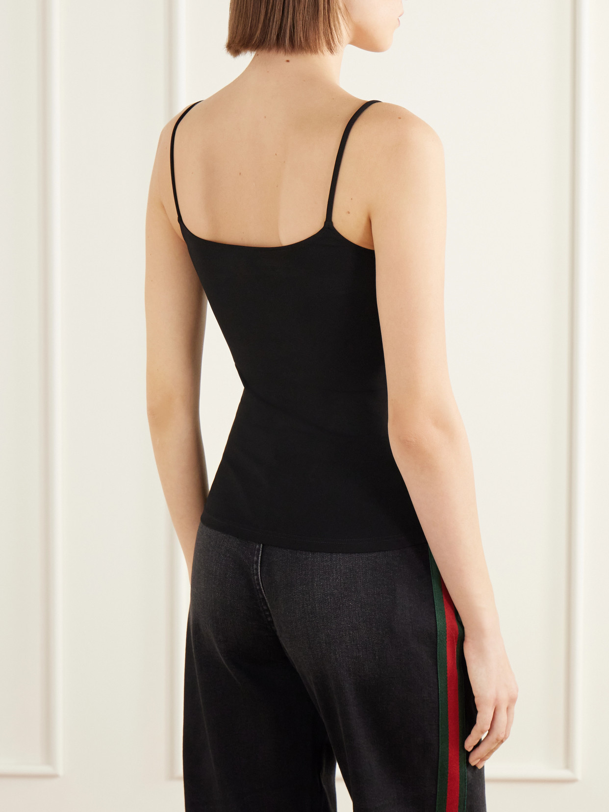 Logo-Embellished Crepe-Jersey Cami