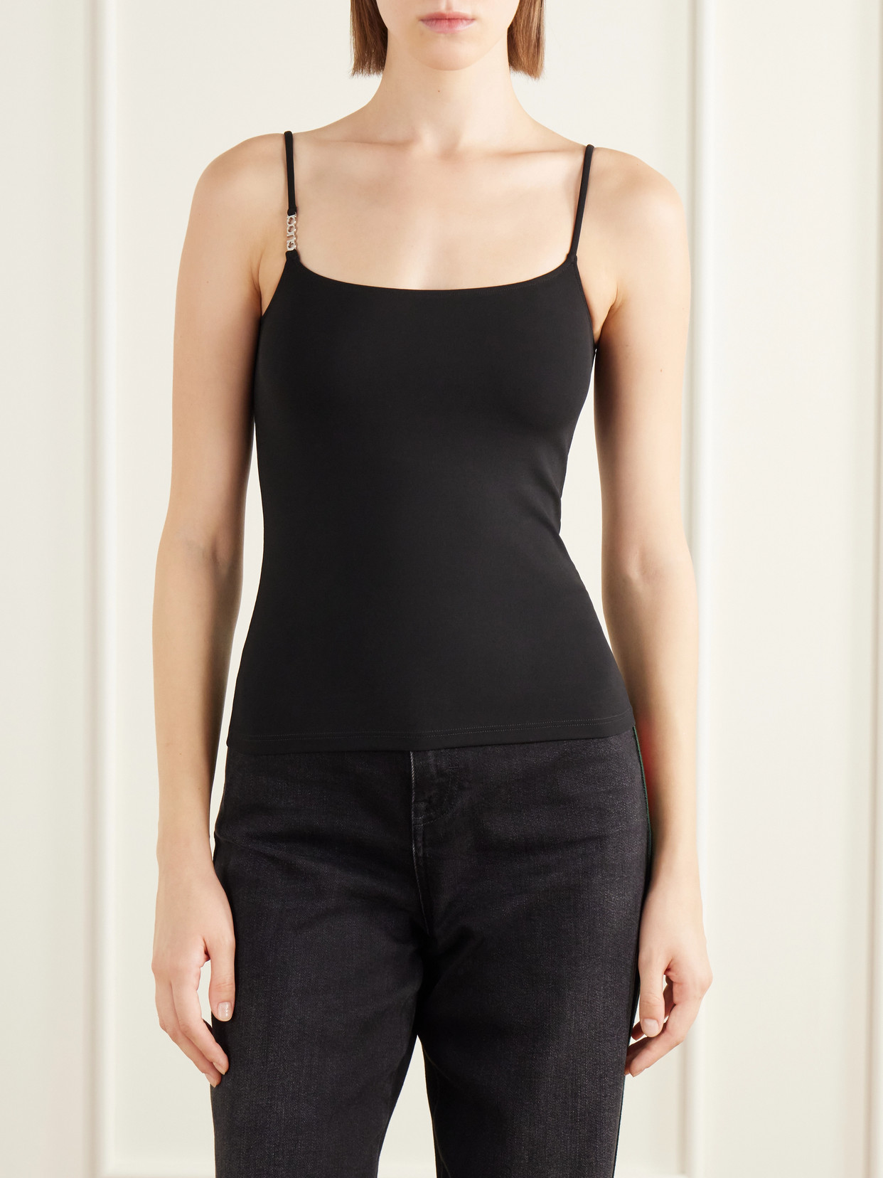 Logo-Embellished Crepe-Jersey Cami