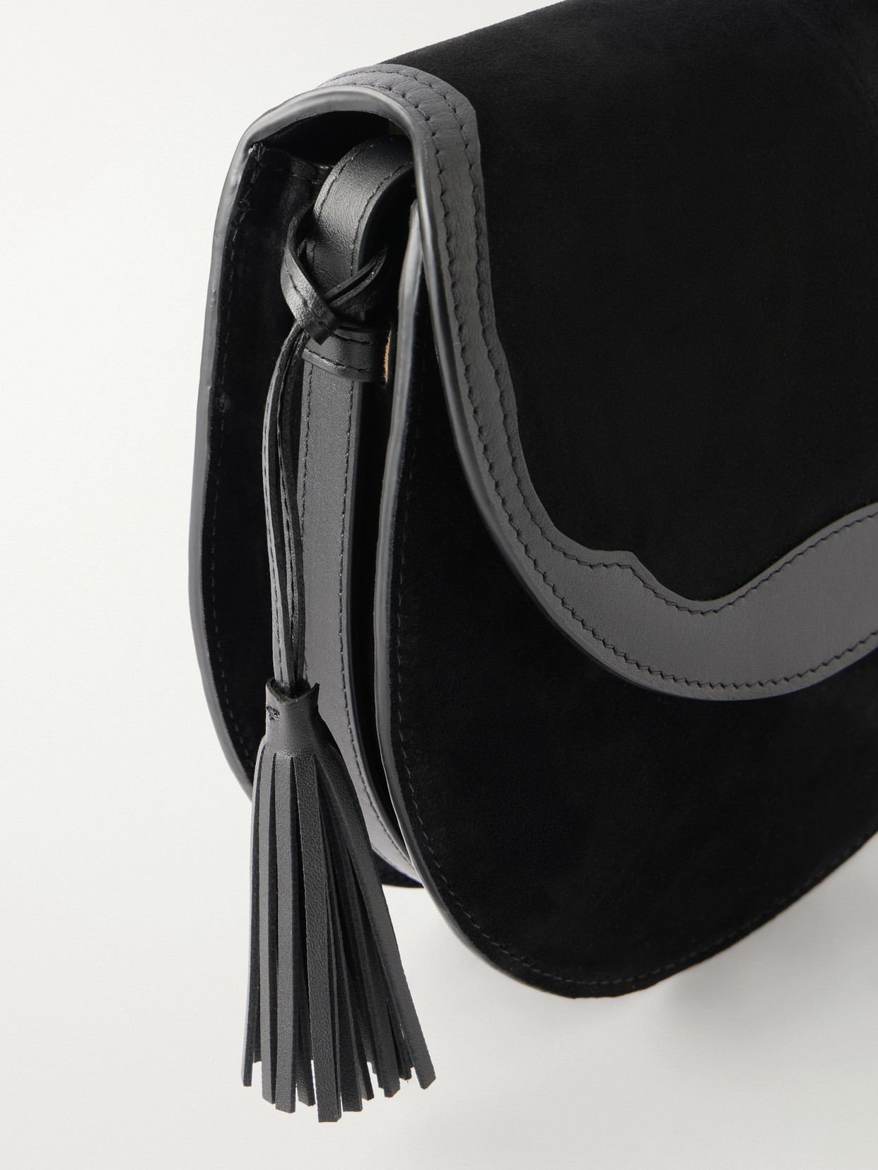 The Small Saddle Tasseled Shoulder Bag