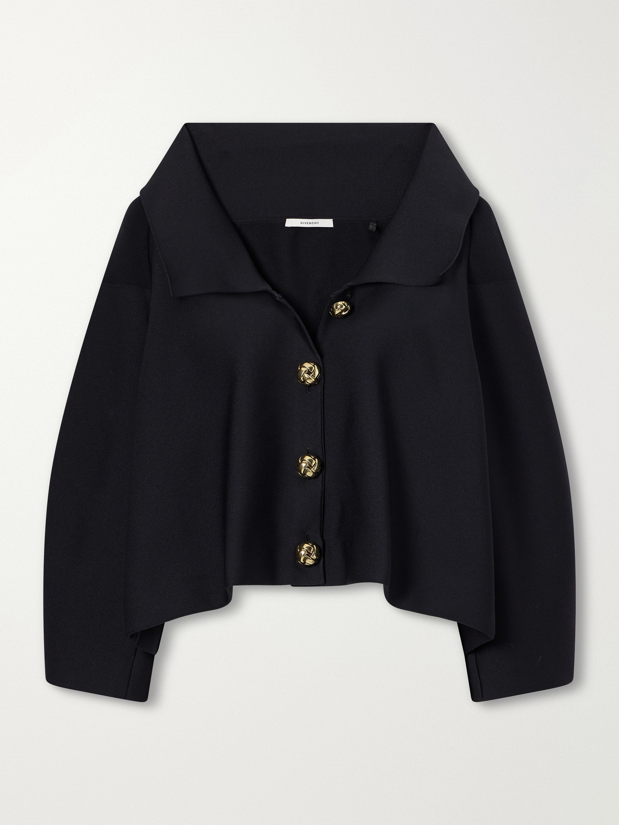 Cropped Cocoon Double-Faced Jacket