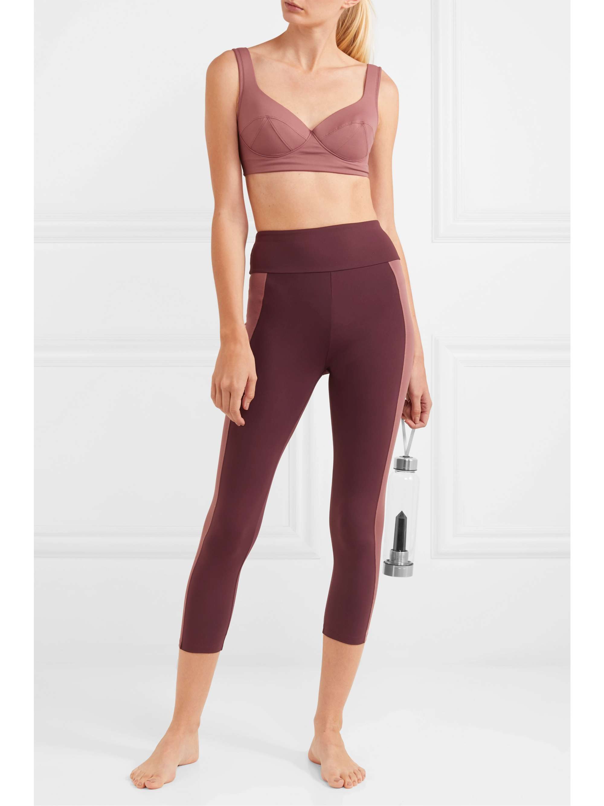 ERNEST LEOTY Therese paneled stretch leggings