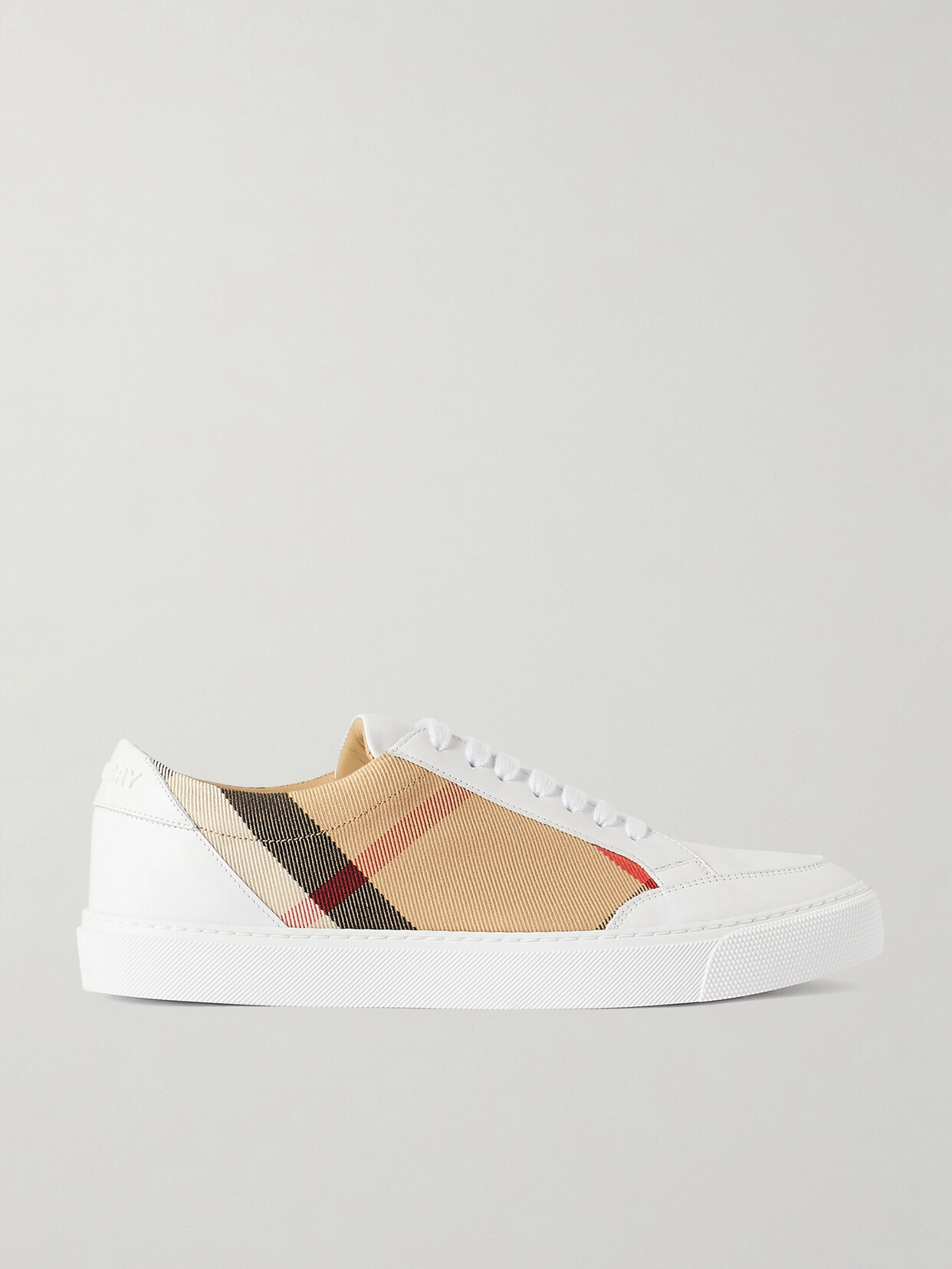 Burberry - Checked Canvas And...