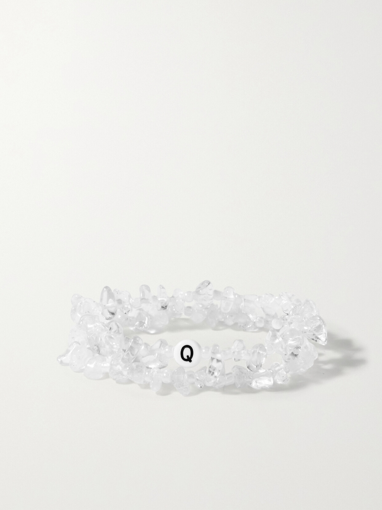 TBalance Crystals - Absorb, Restore And Regulate Set Of Two Quartz And Enamel Bracelets - Neutrals