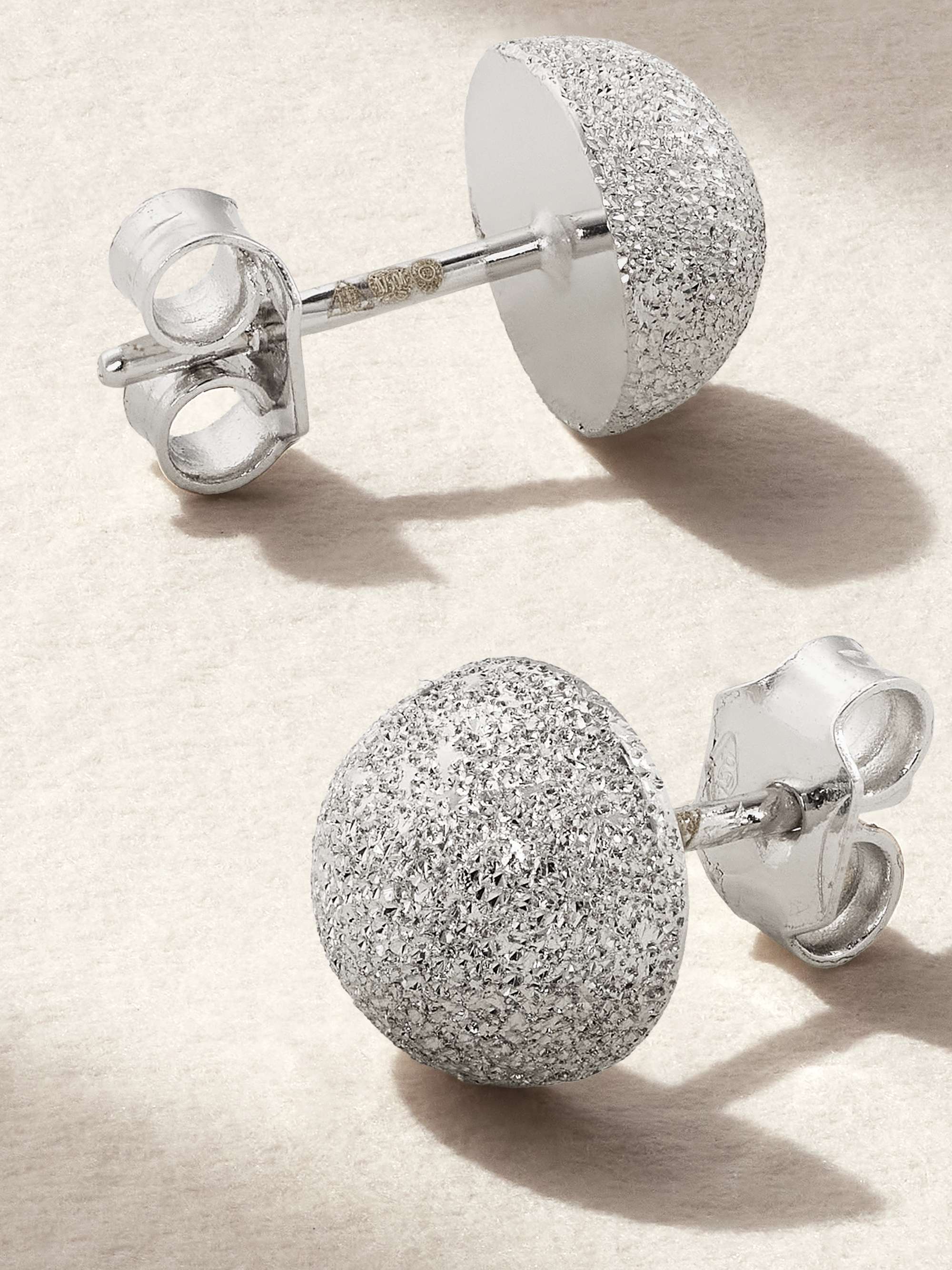 CAROLINA BUCCI 18-karat white gold earrings