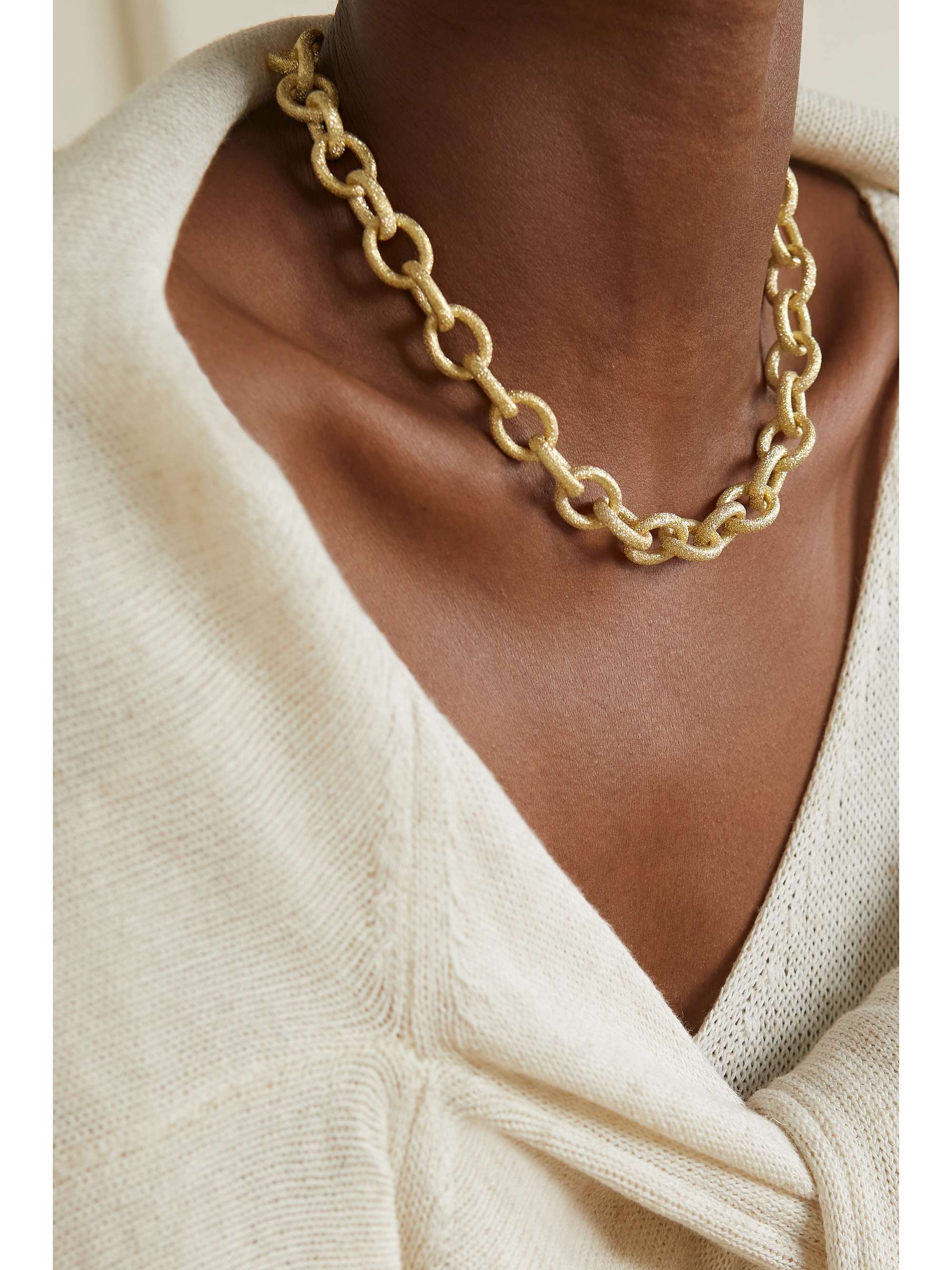 CAROLINA BUCCI Florentine 18-karat gold necklace