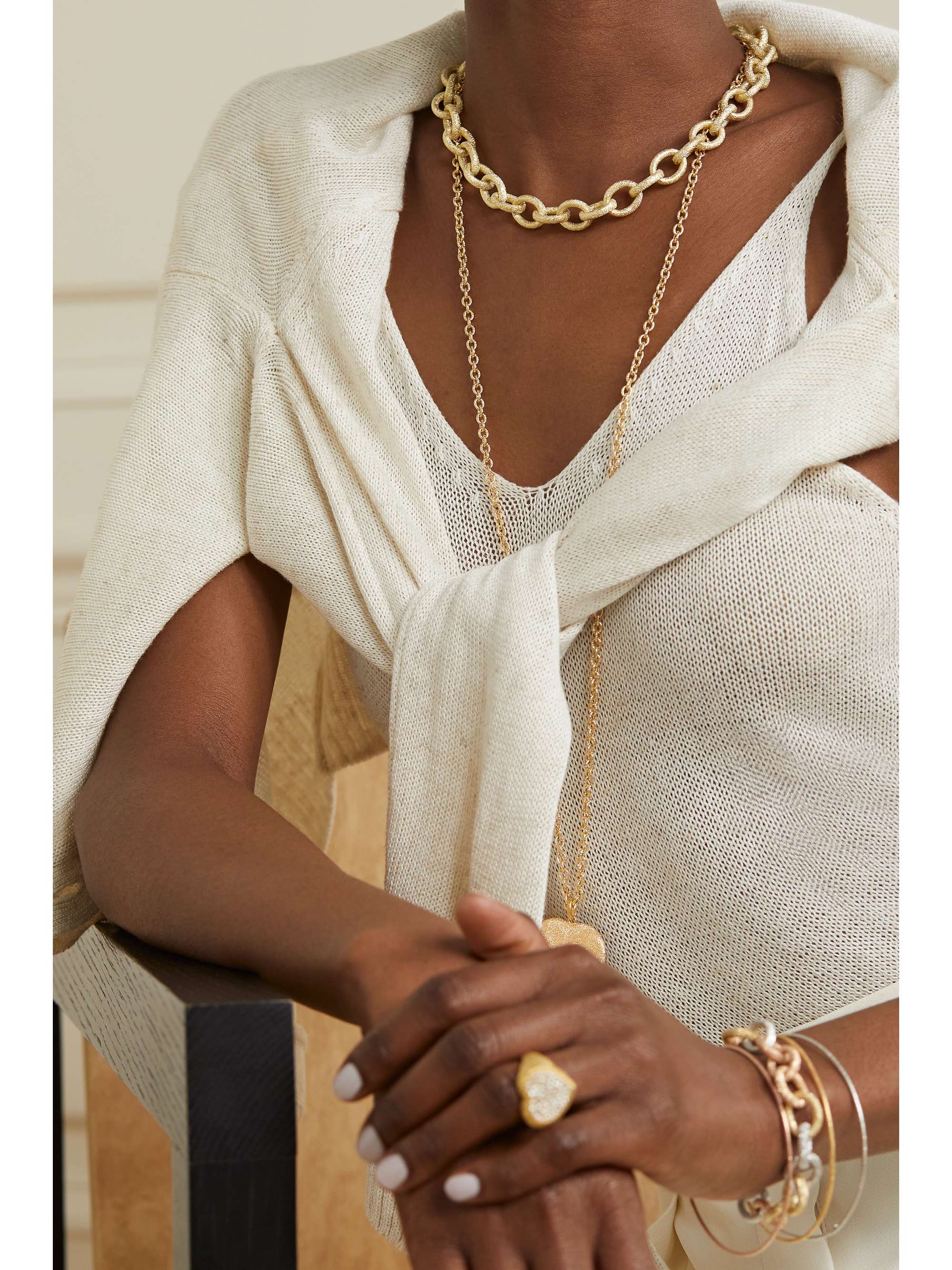 CAROLINA BUCCI Florentine 18-karat gold necklace
