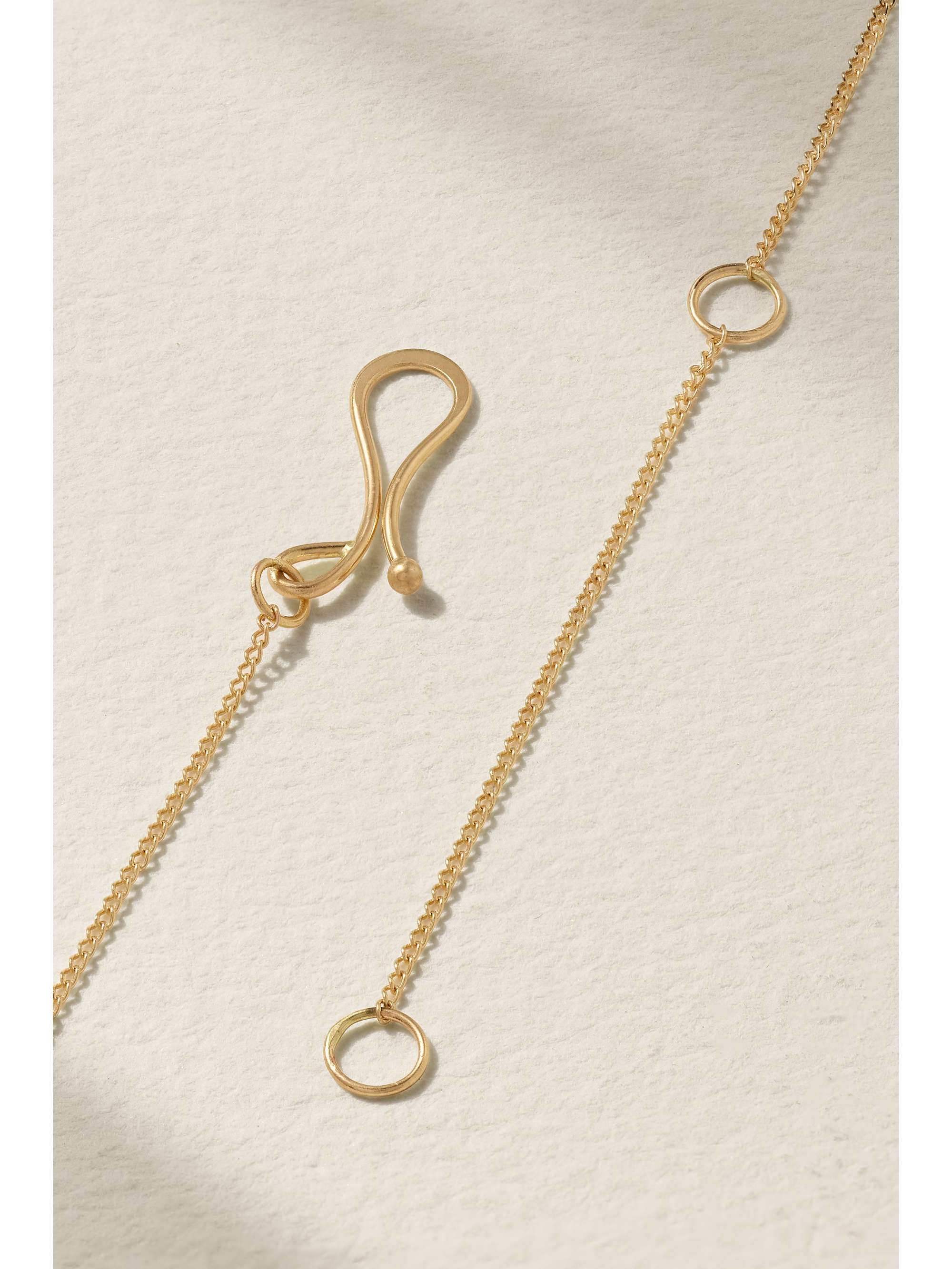 MELISSA JOY MANNING 14-karat gold Herkimer diamond necklace