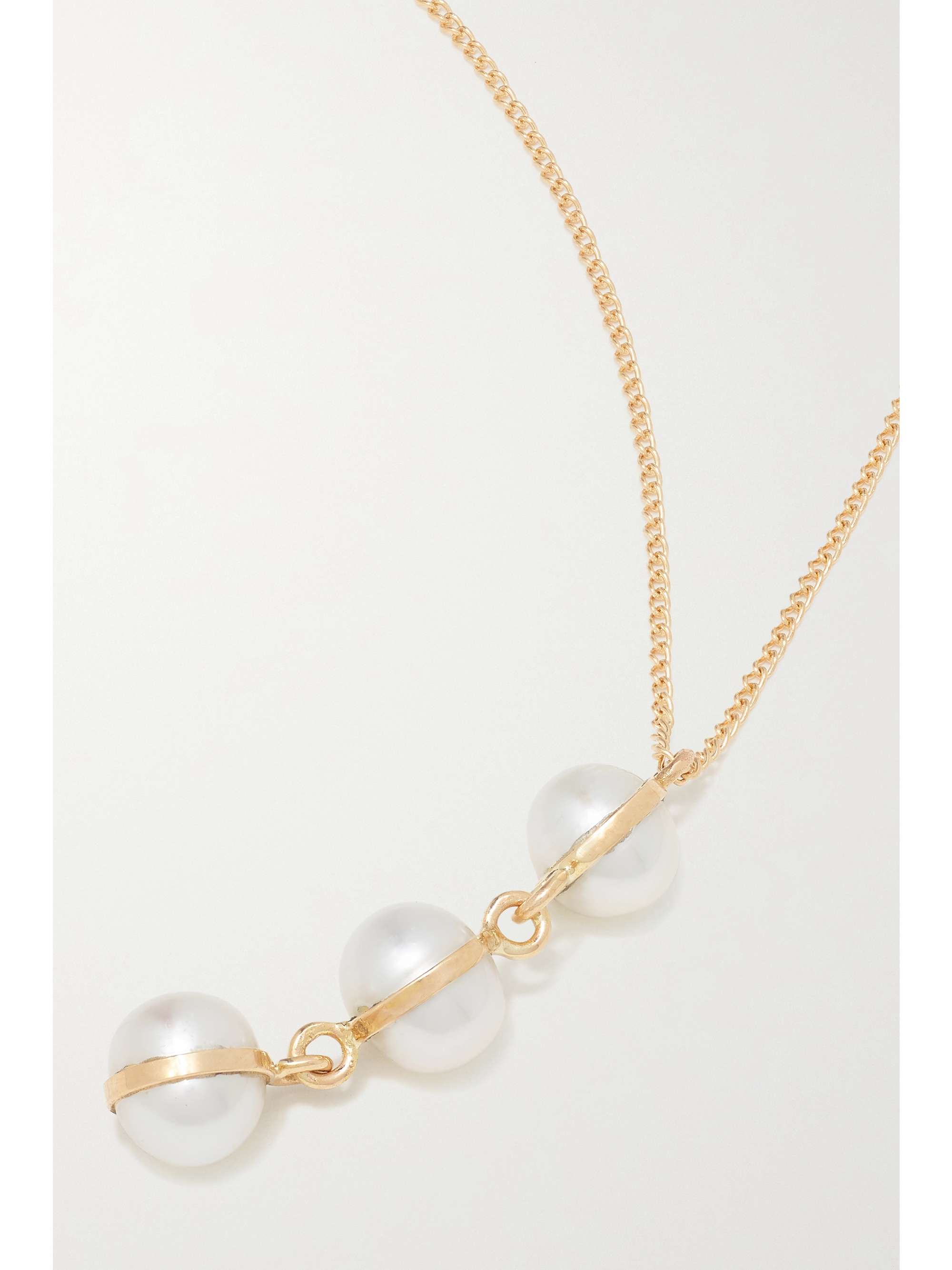 MELISSA JOY MANNING 14-karat recycled gold pearl necklace