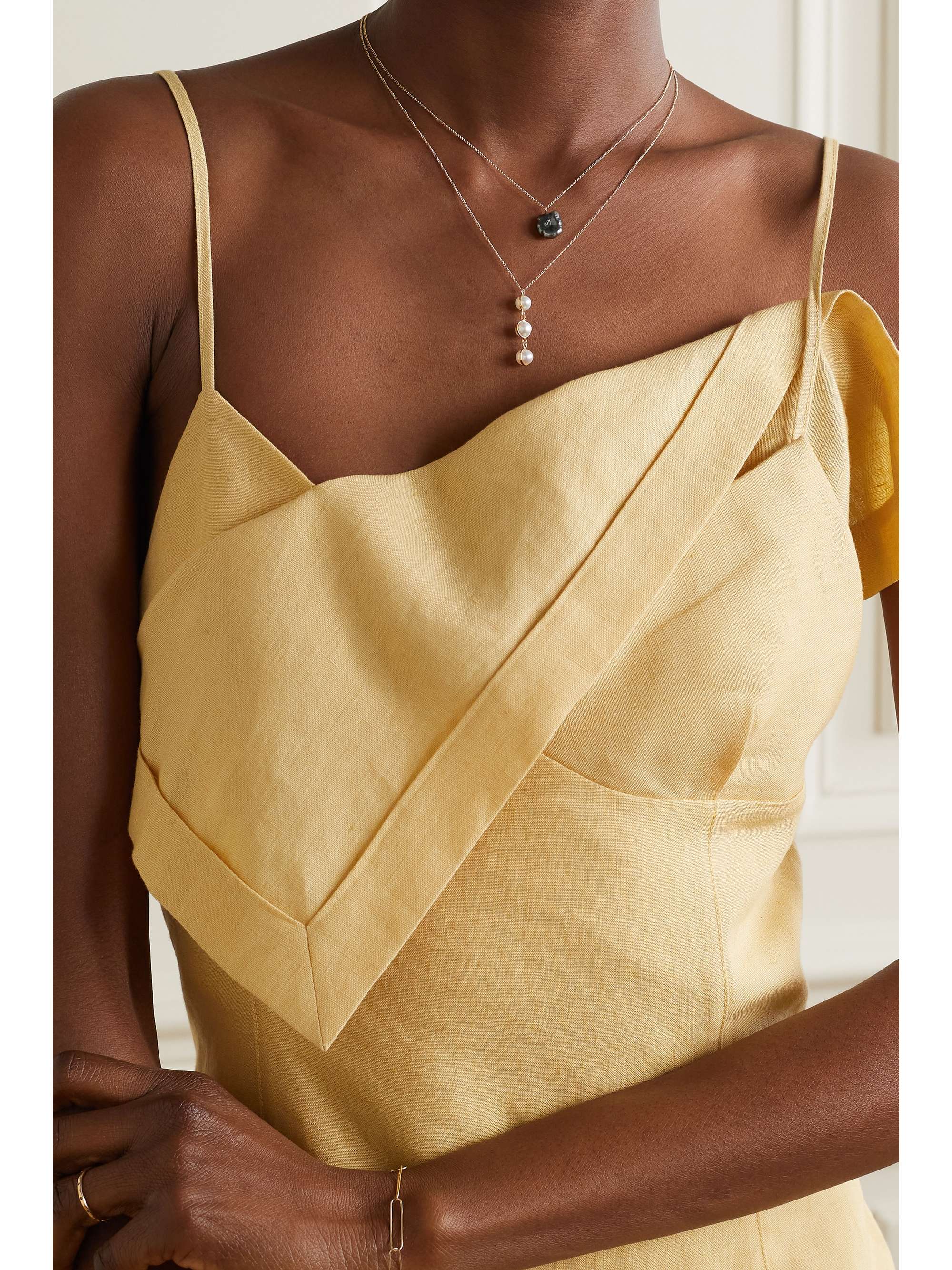 MELISSA JOY MANNING 14-karat recycled gold pearl necklace