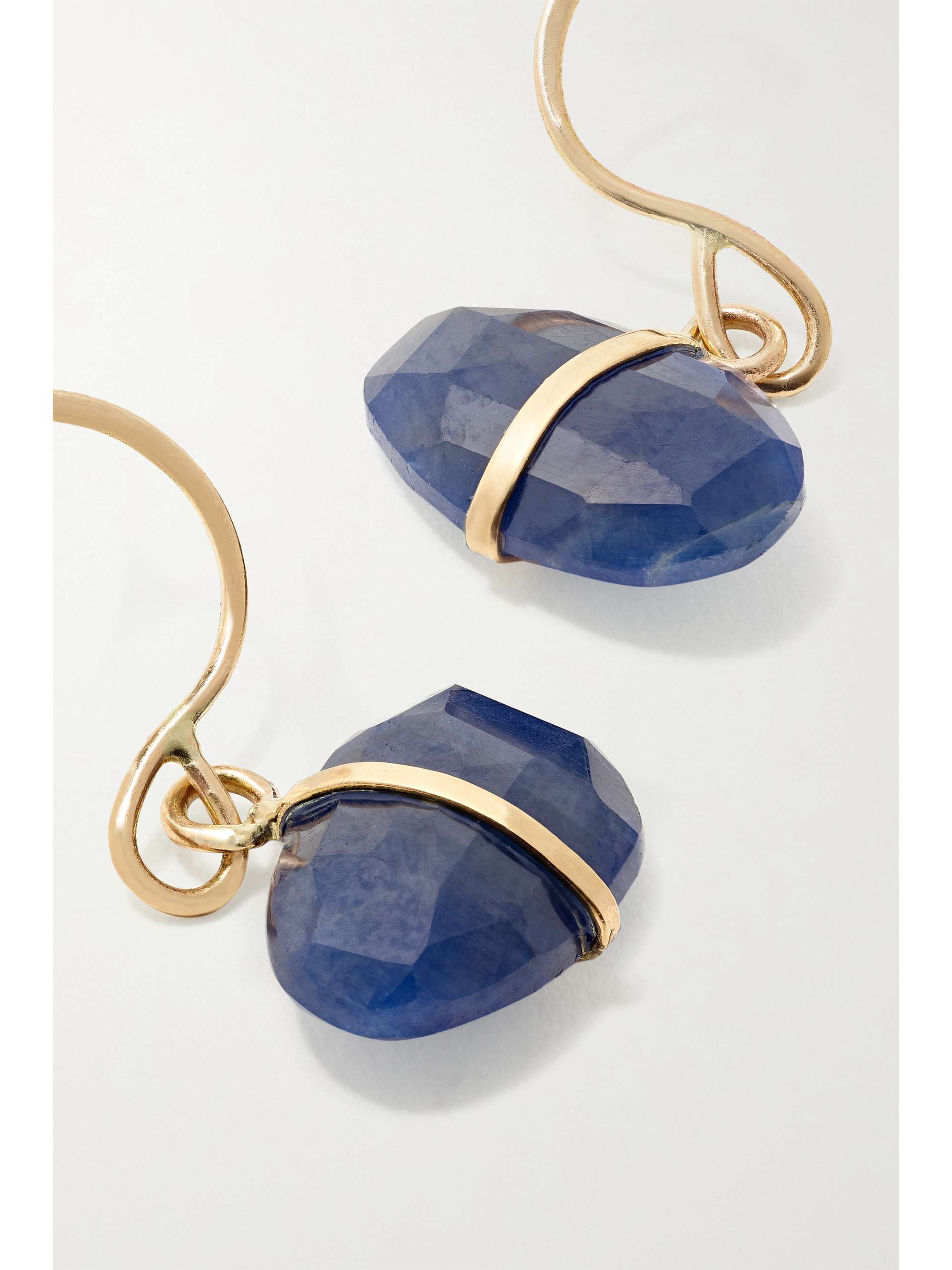 MELISSA JOY MANNING 14-karat recycled gold sapphire earrings