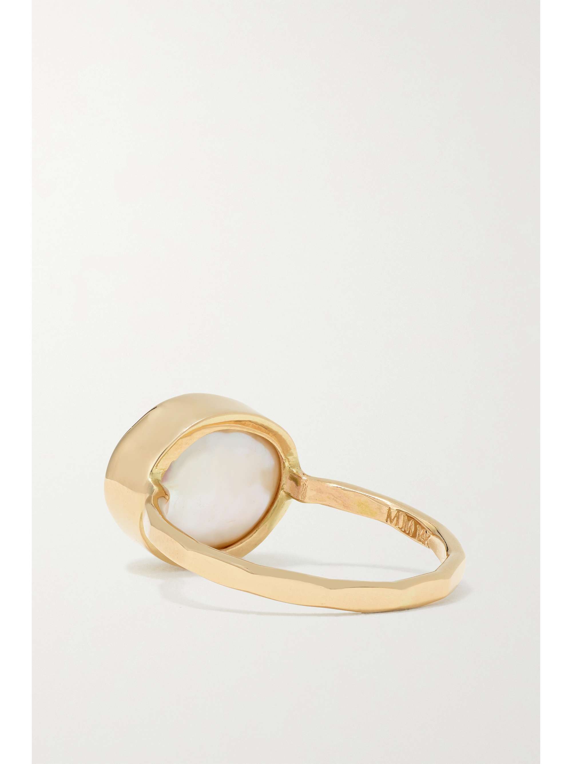 MELISSA JOY MANNING Recycled 14-karat gold pearl ring