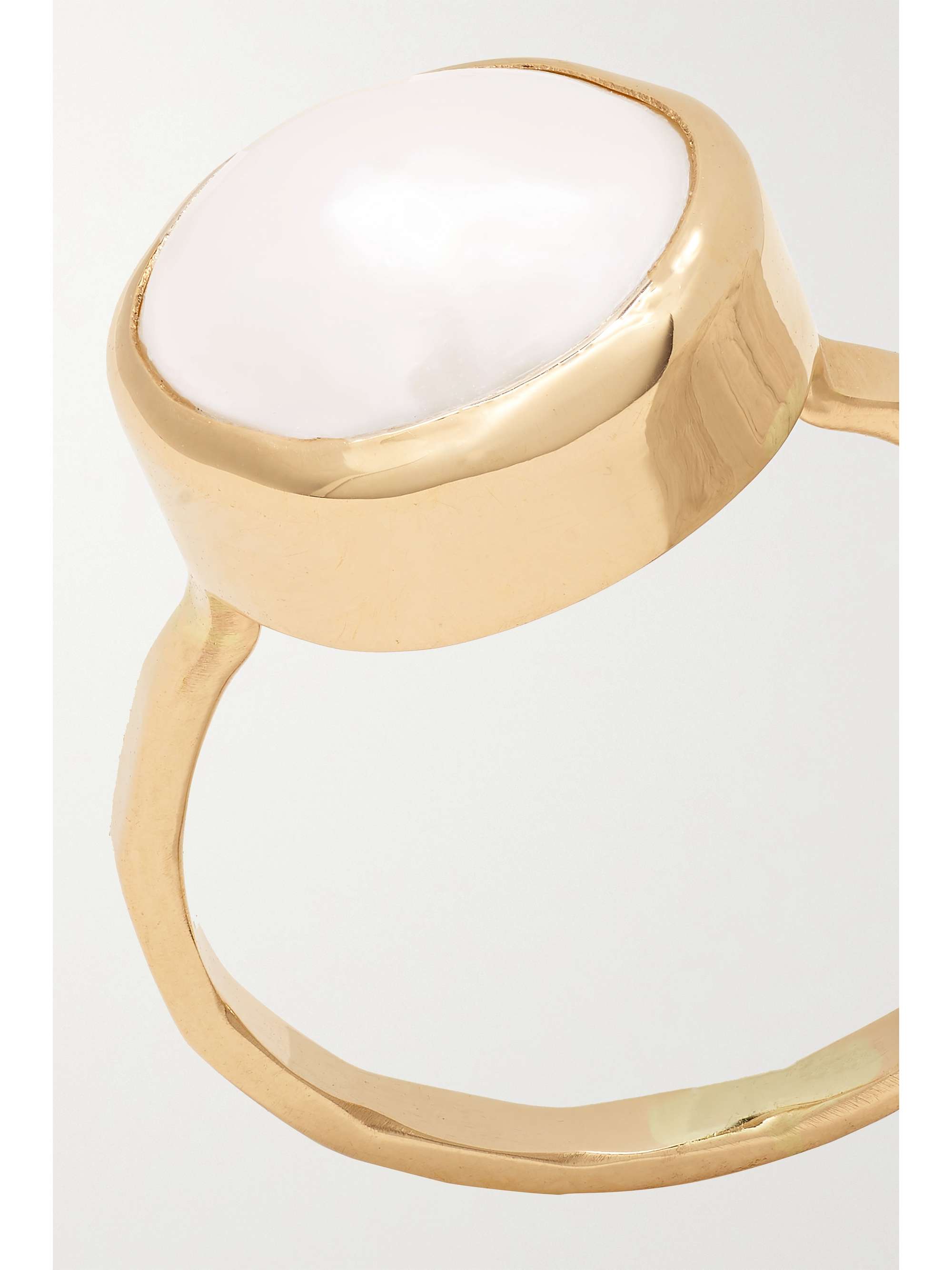 MELISSA JOY MANNING Recycled 14-karat gold pearl ring
