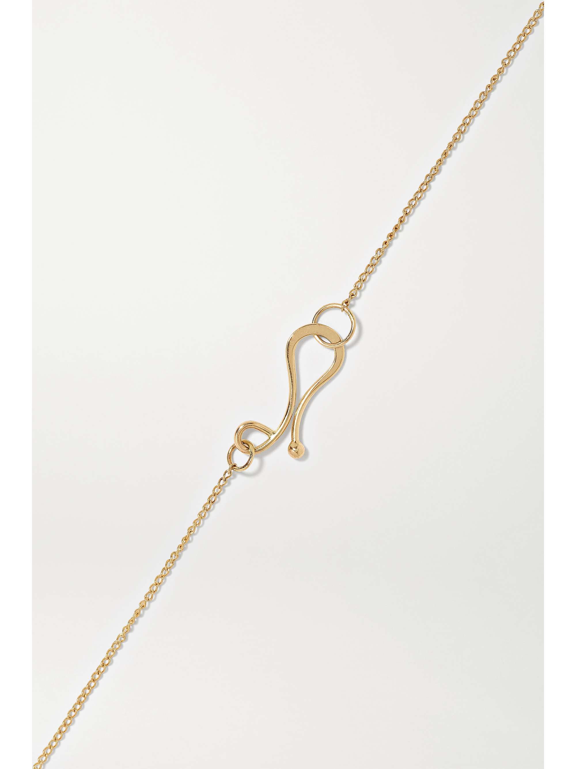 MELISSA JOY MANNING 14-karat gold diamond necklace