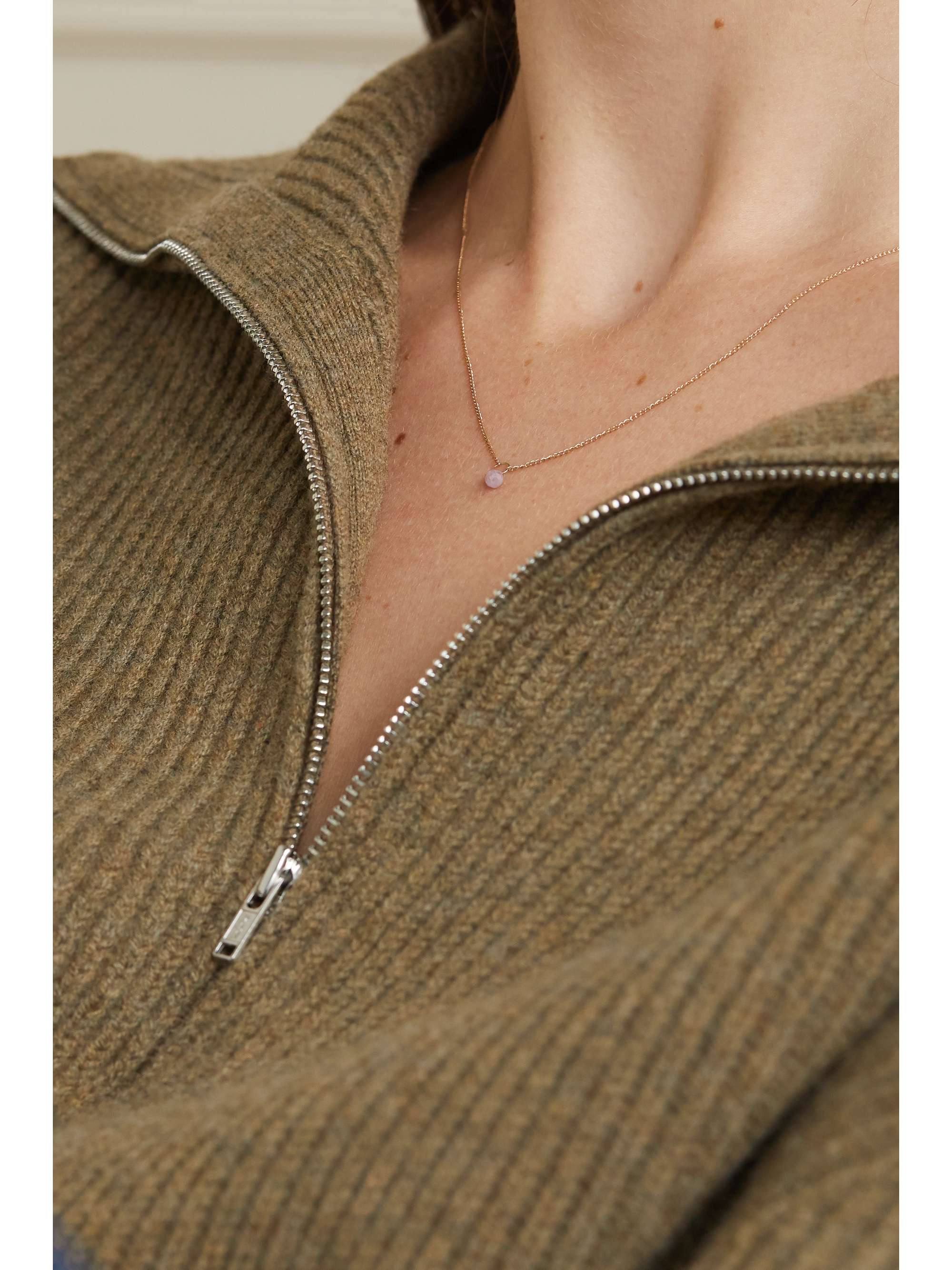 MELISSA JOY MANNING 14-karat gold diamond necklace