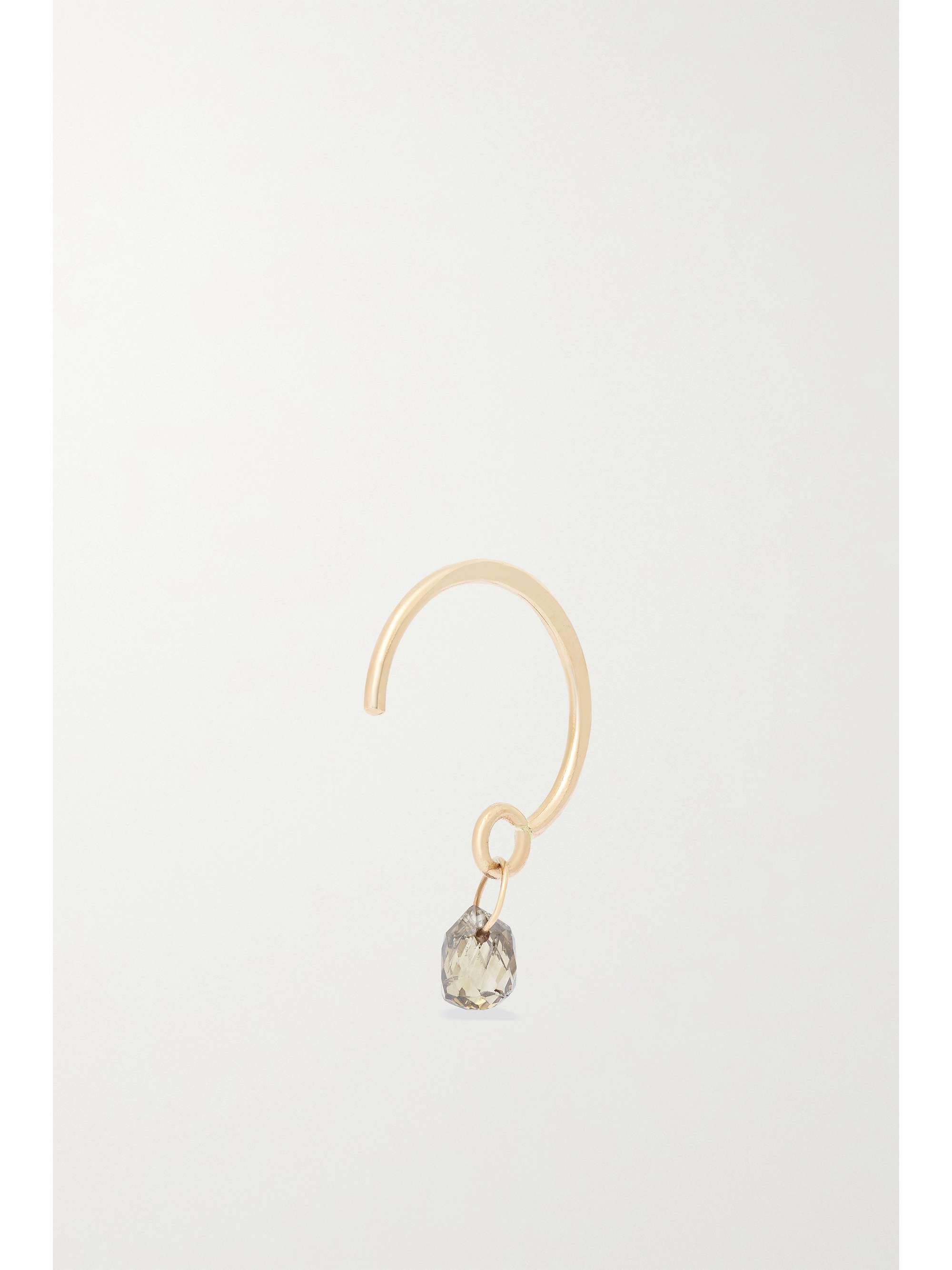 MELISSA JOY MANNING 14-karat gold diamond hoop earring