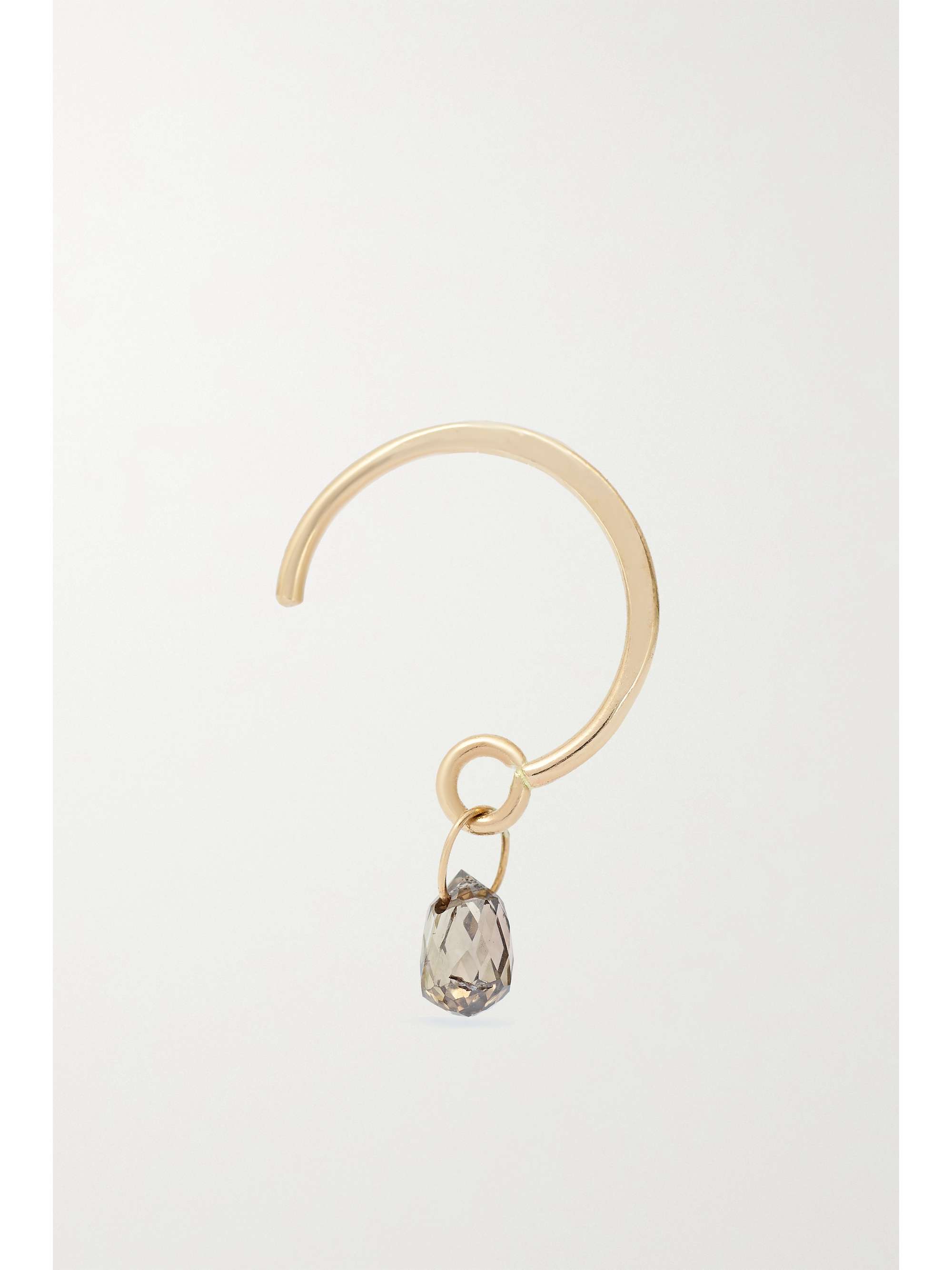 MELISSA JOY MANNING 14-karat gold diamond hoop earring