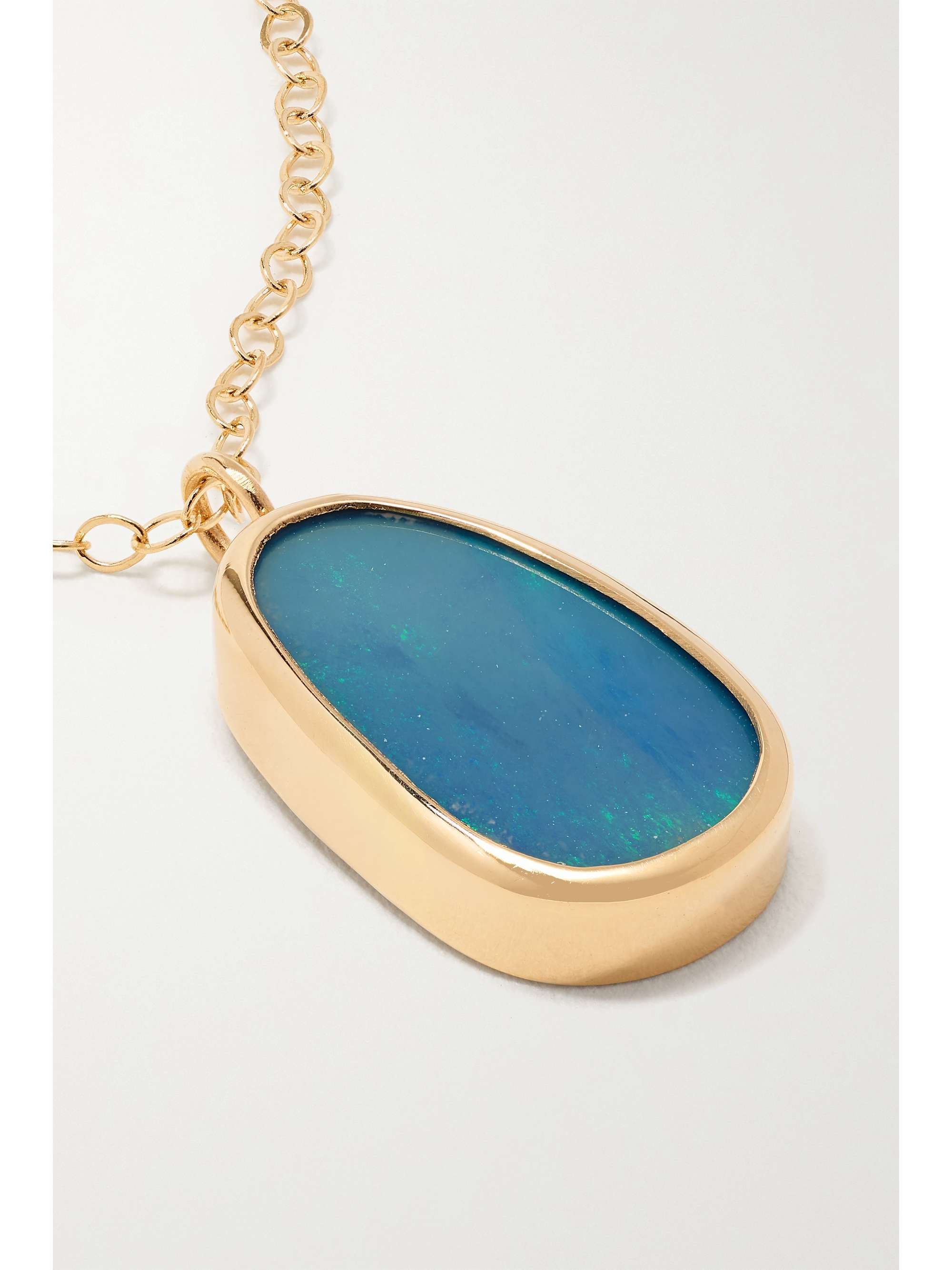 MELISSA JOY MANNING Collier en or 14 carats (585/1000) recyclé et opale