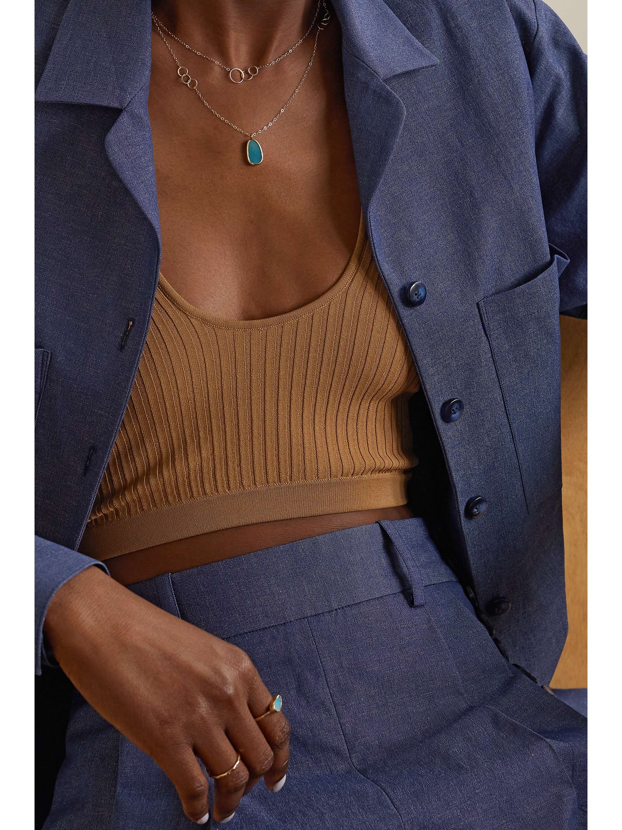 MELISSA JOY MANNING Collier en or 14 carats (585/1000) recyclé et opale