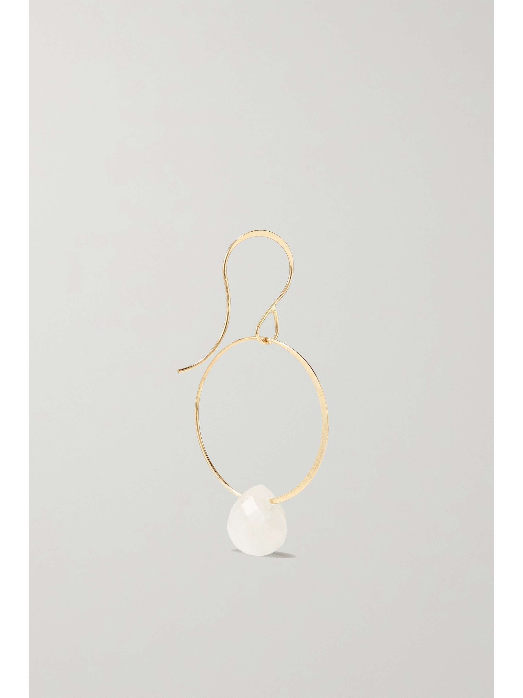 MELISSA JOY MANNING 14-karat recycled gold moonstone earrings