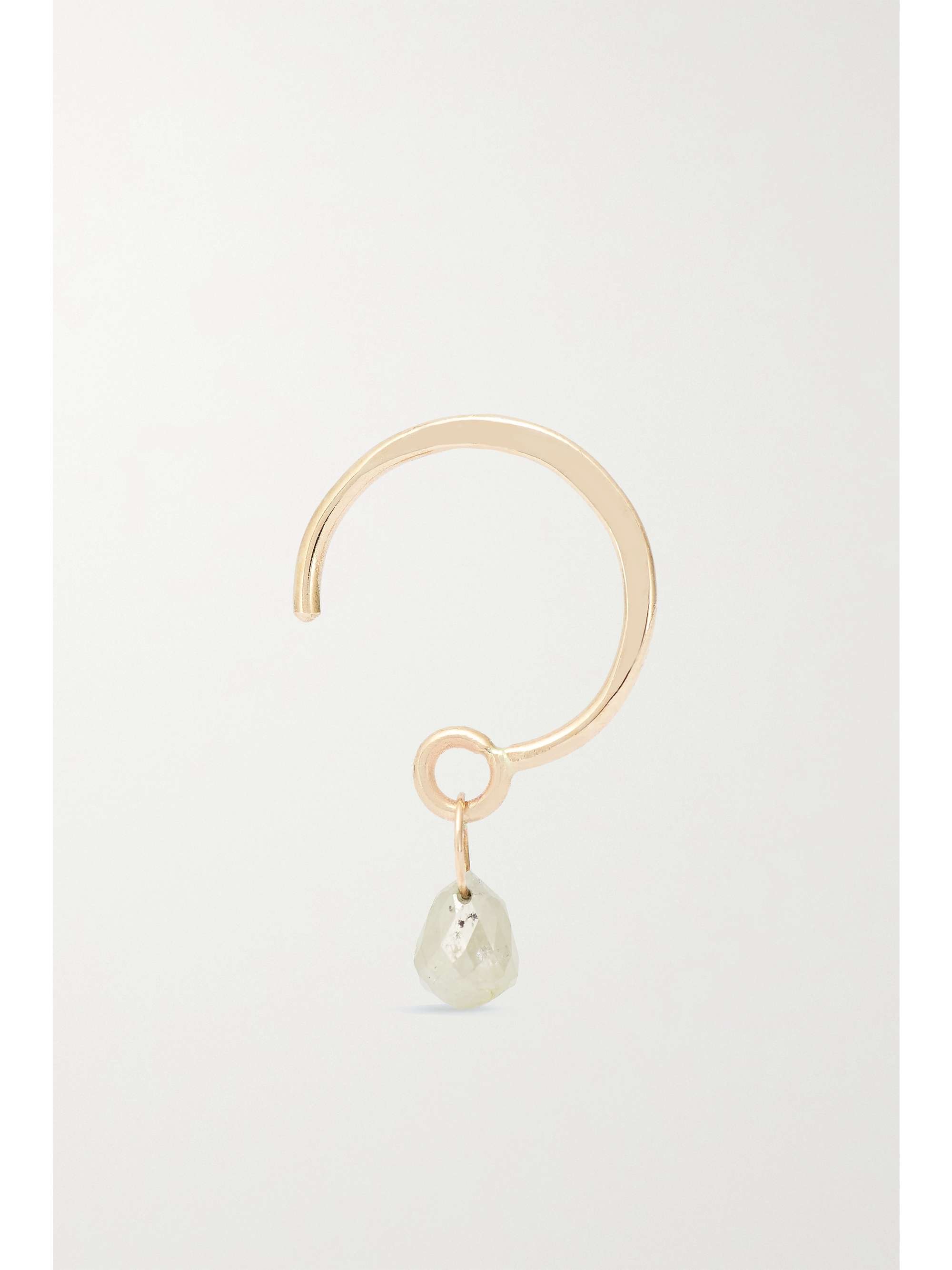 MELISSA JOY MANNING Ohrring aus 14 Karat Gold mit Diamant
