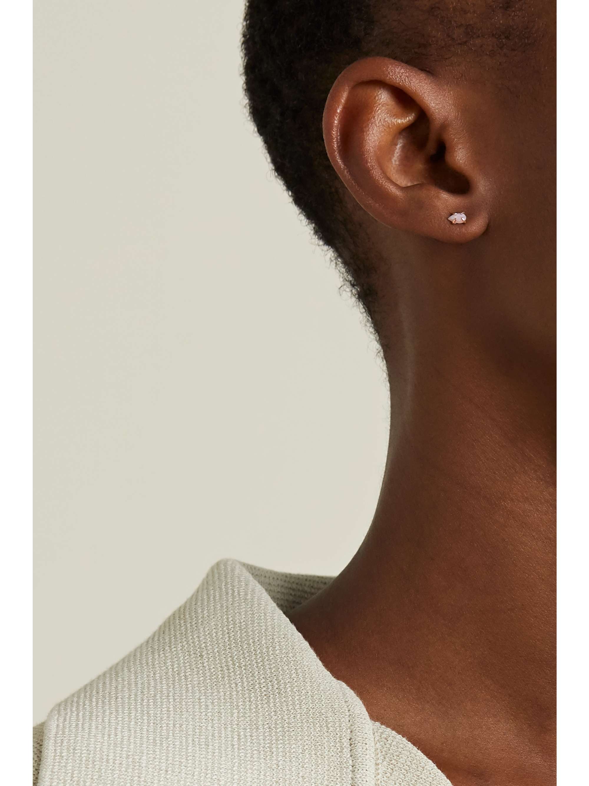 MELISSA JOY MANNING 14-karat recycled gold opal earrings