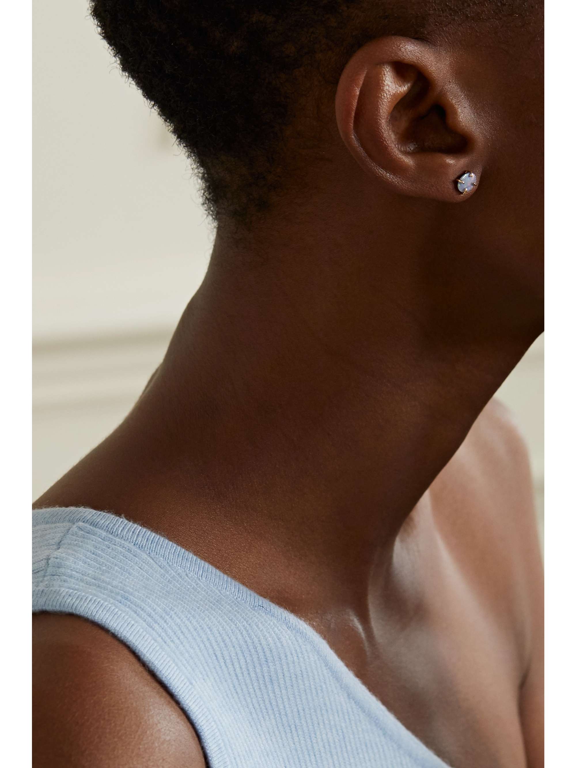 MELISSA JOY MANNING 14-karat recycled gold opal earrings